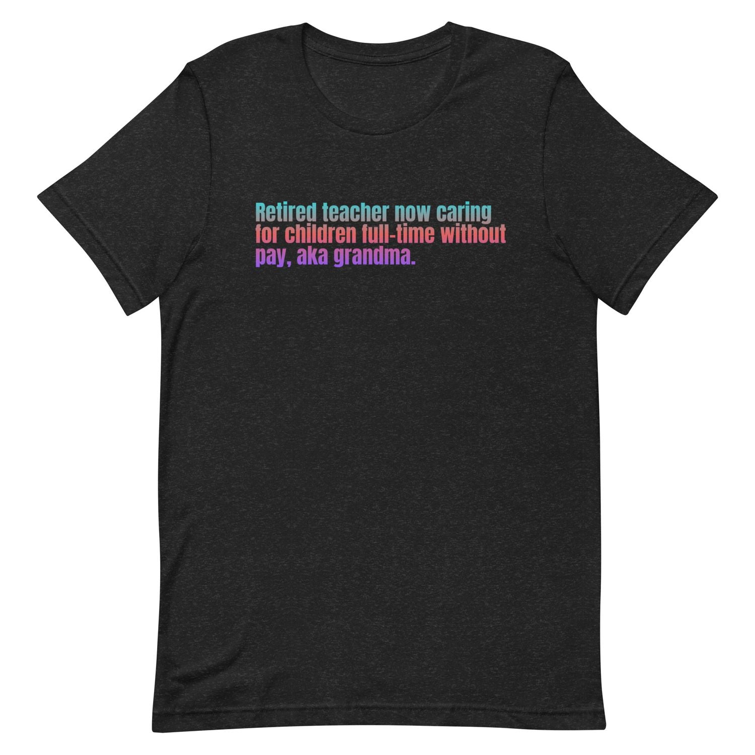 Blue T-Shirt - Black Heather - XS