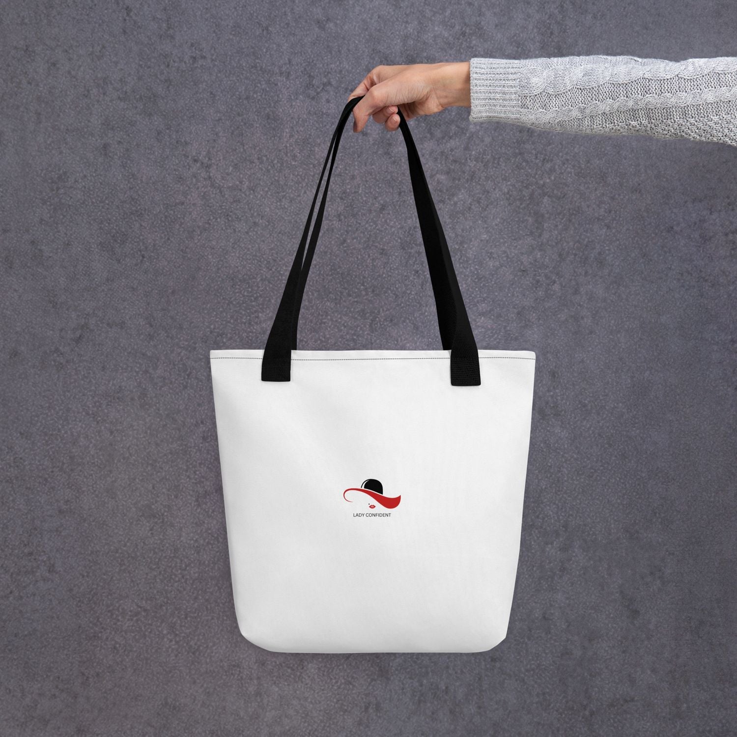 White Lady Confident Tote bag