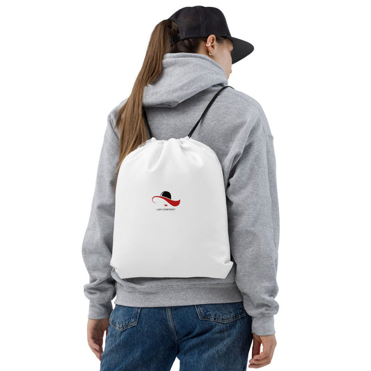 White Drawstring Bag