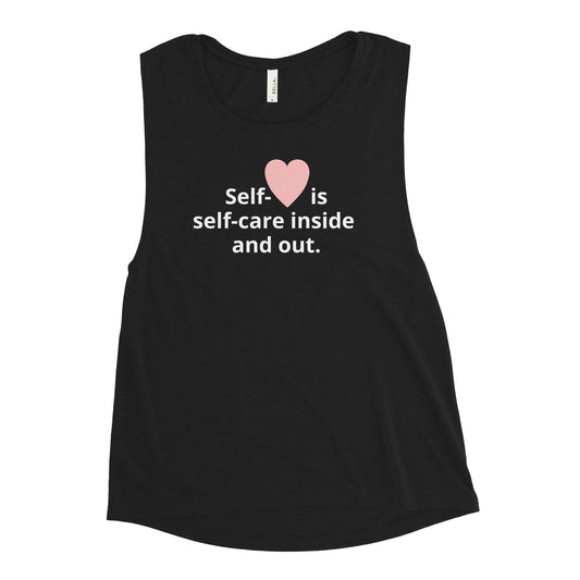Ladies’ Black Muscle Tank