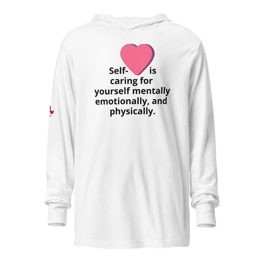 White Hooded Long-sleeve Shirt