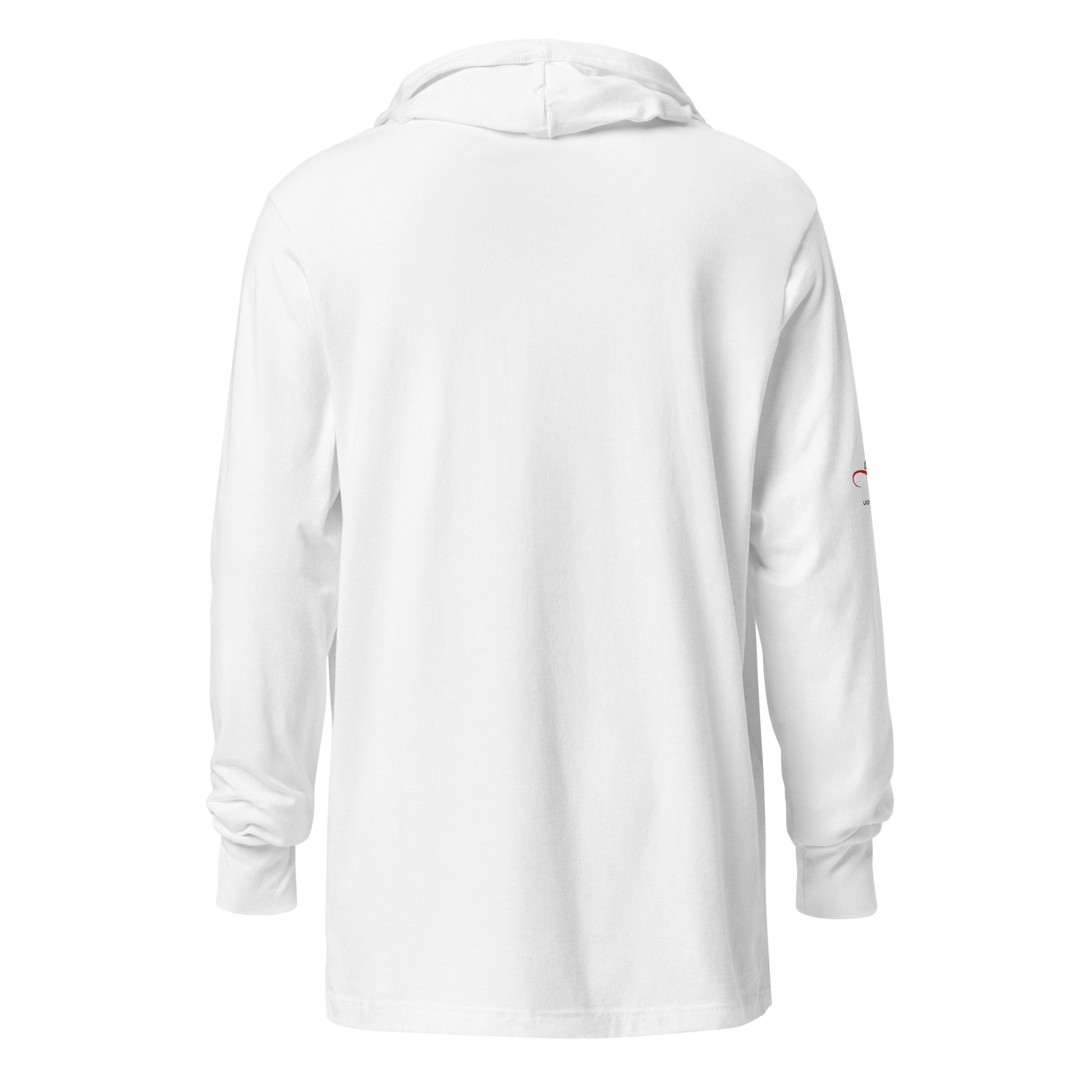 White Hooded Long-sleeve Shirt