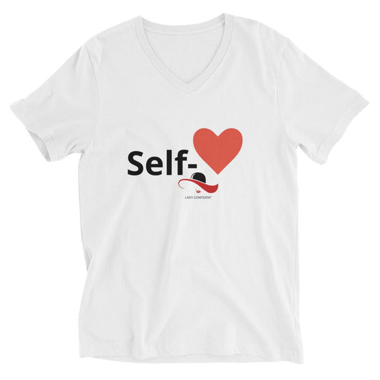 White Short Sleeve V-Neck T-Shirt