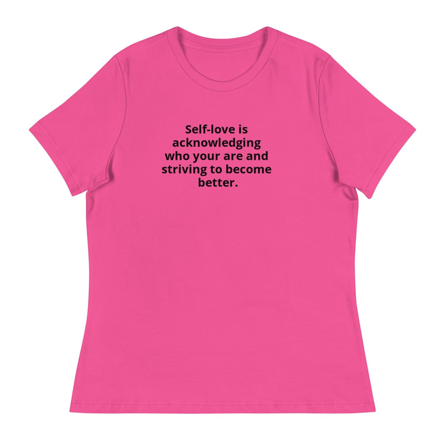 Women's Blue T-Shirt - S - Dark Pink