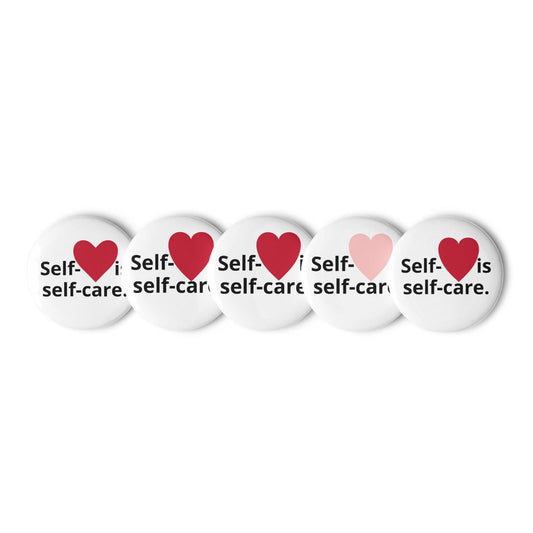Set of Self-love pin buttons