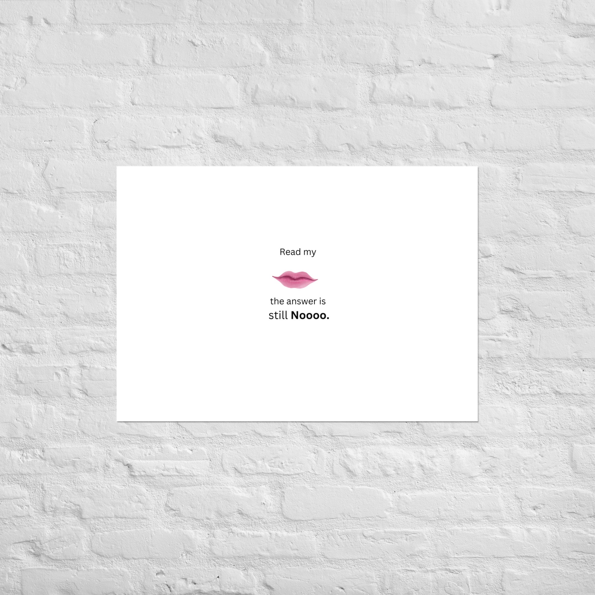White Poster