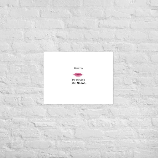 White Poster