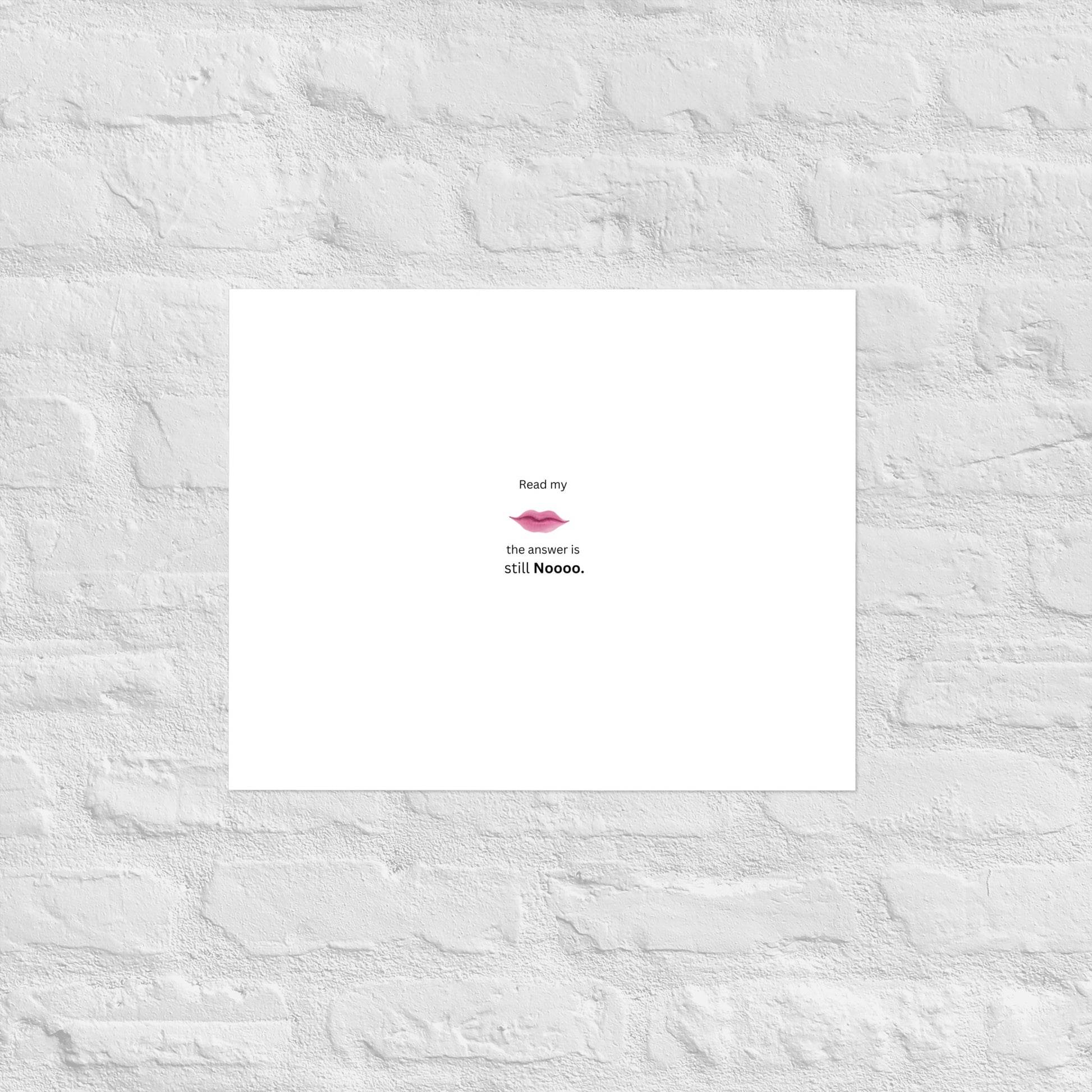 White Poster