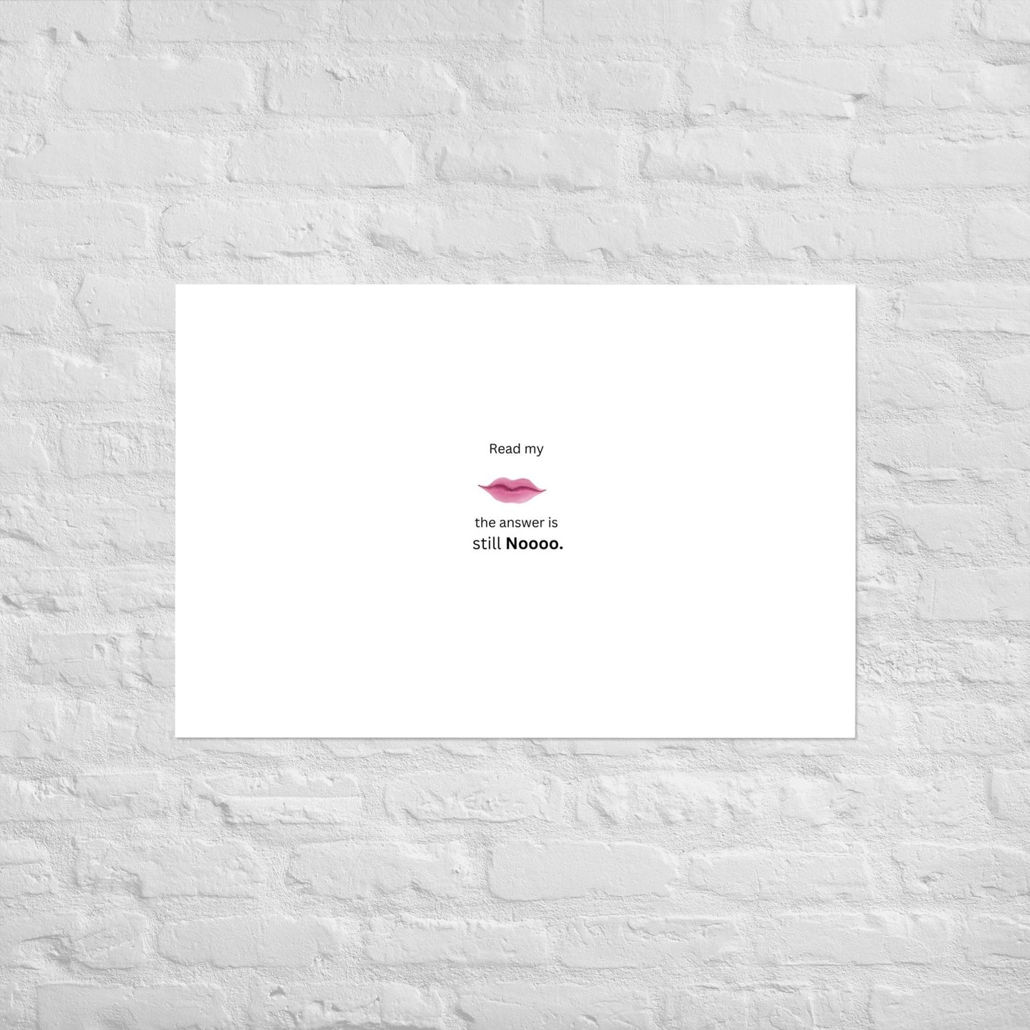 White Poster - 24×36