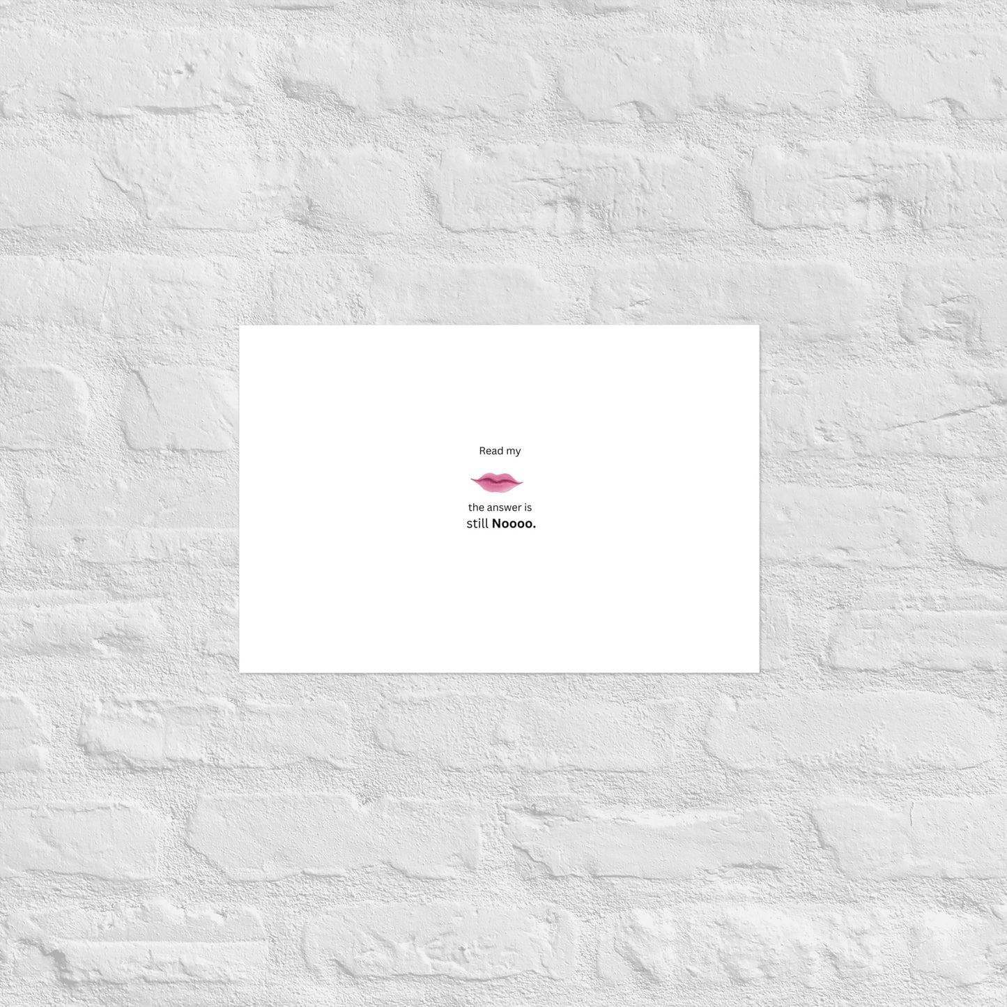 White Poster