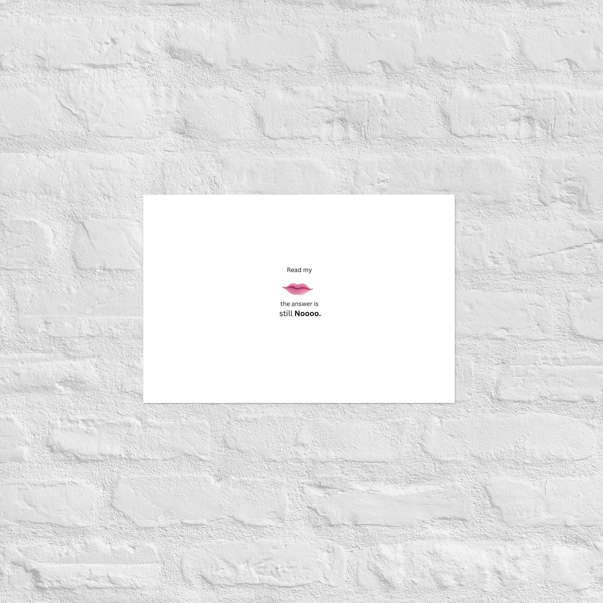 White Poster