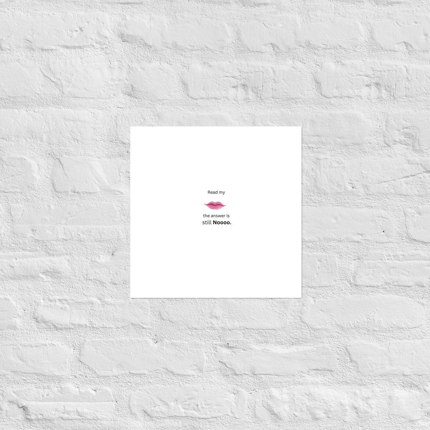 White Poster