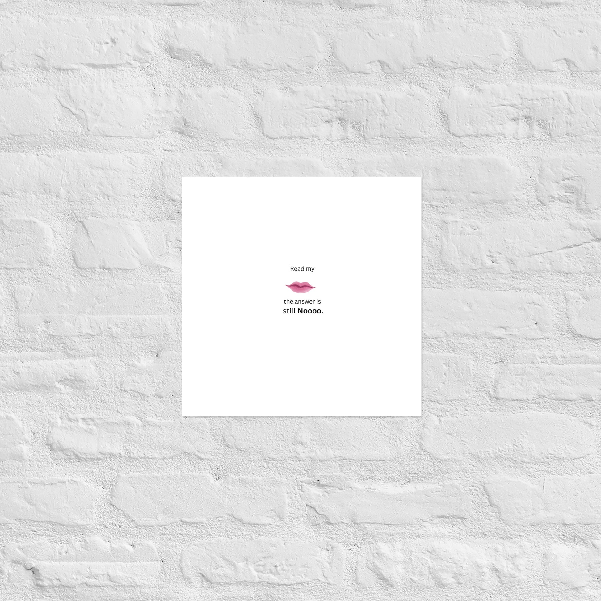 White Poster