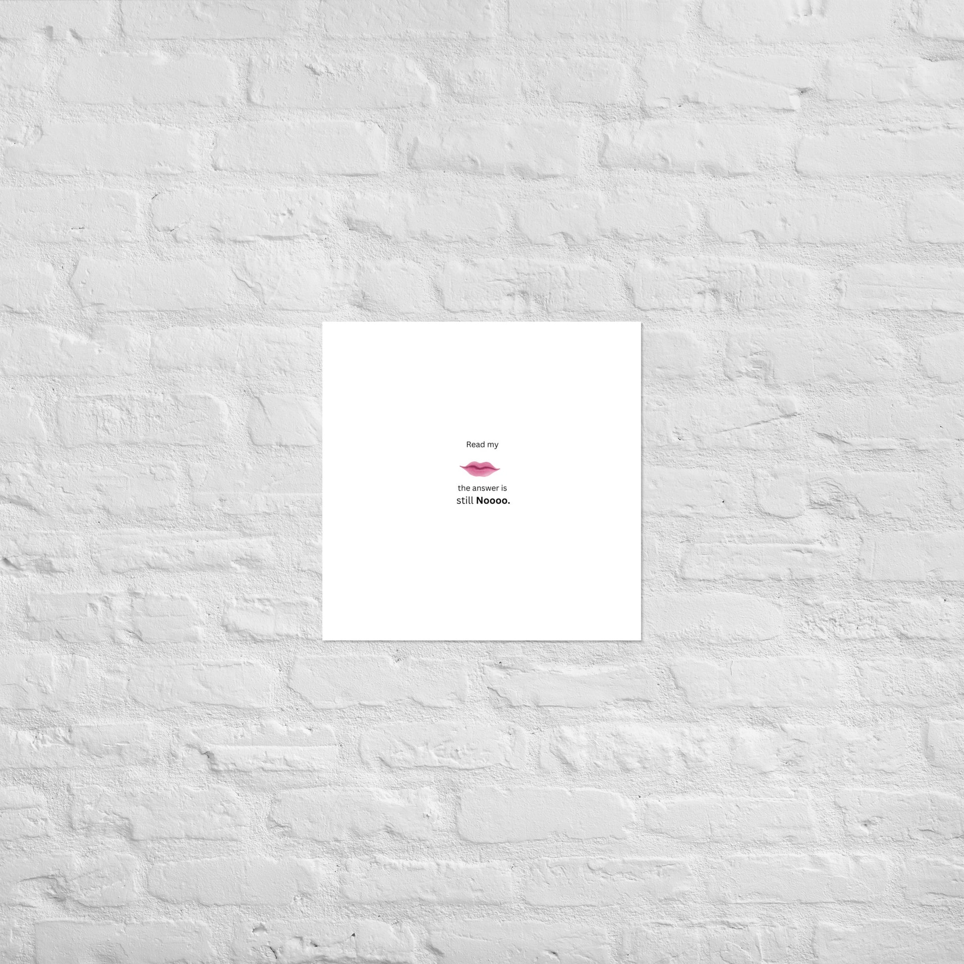 White Poster