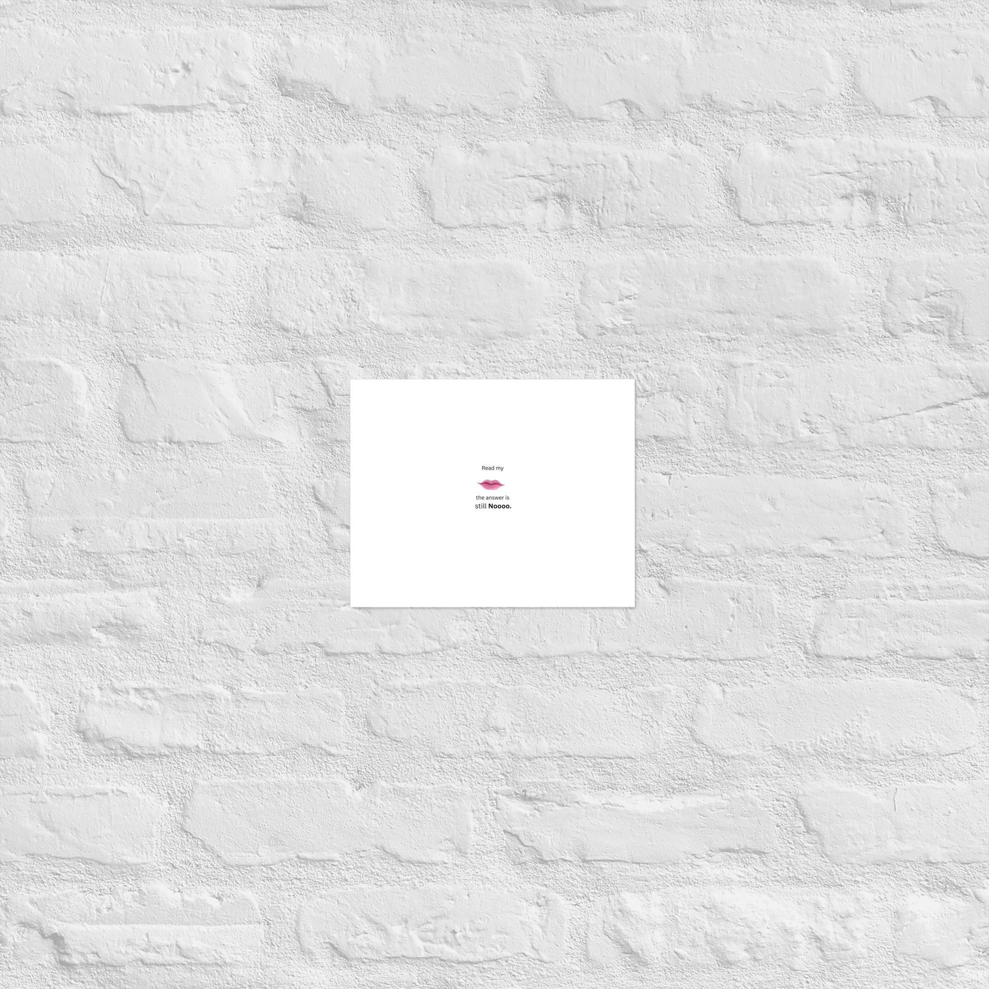 White Poster