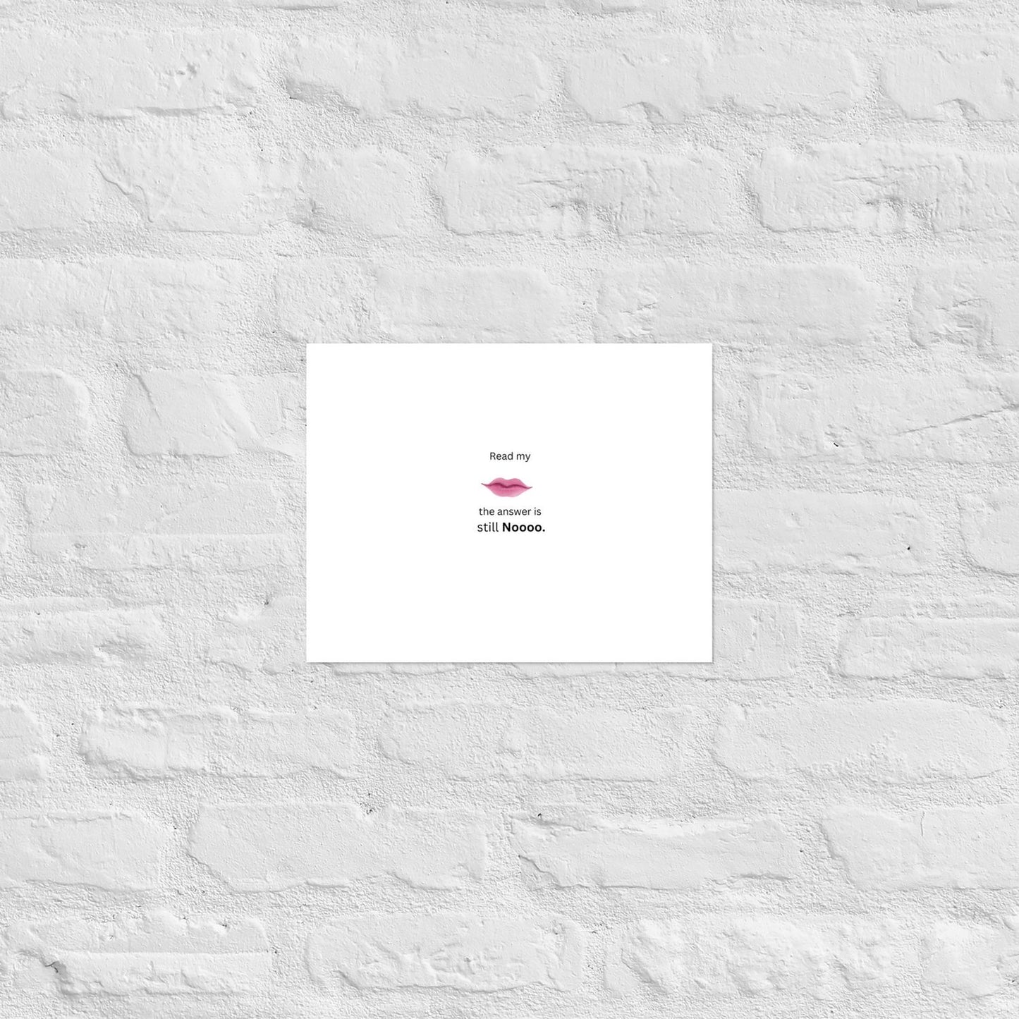 White Poster - 11×14