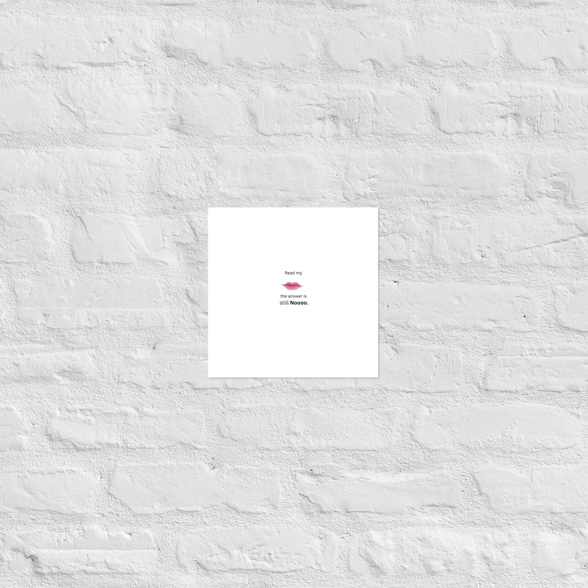 White Poster