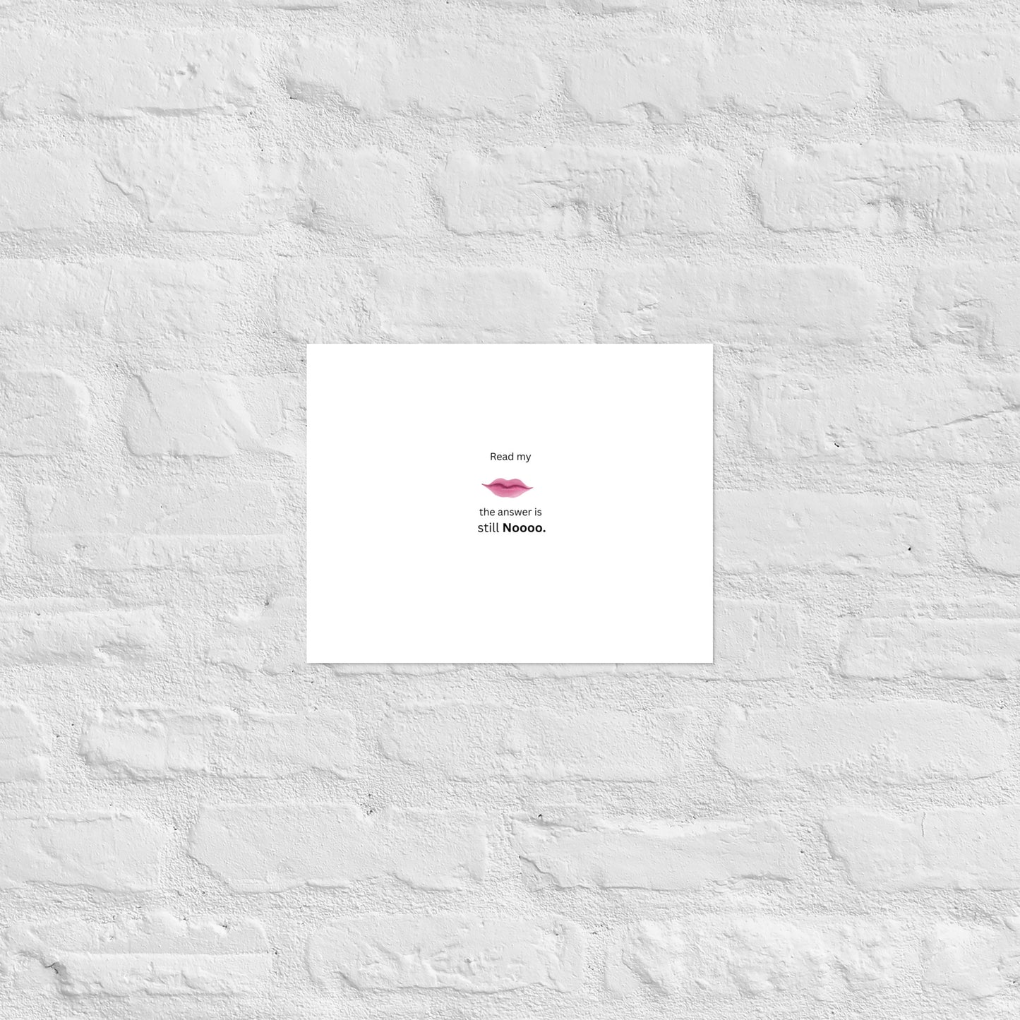 White Poster