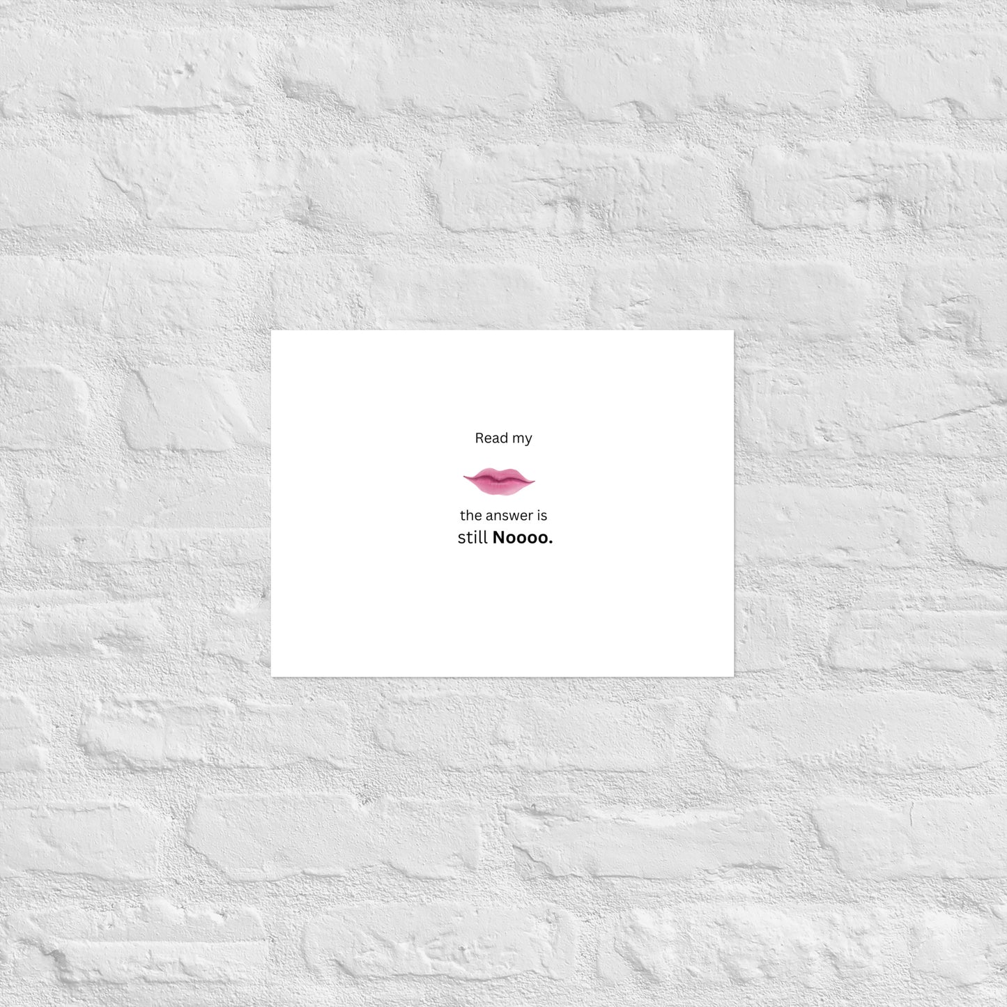 White Poster