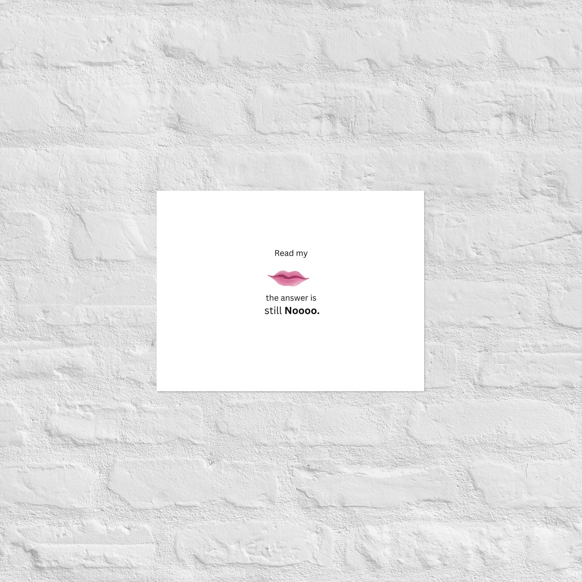 White Poster