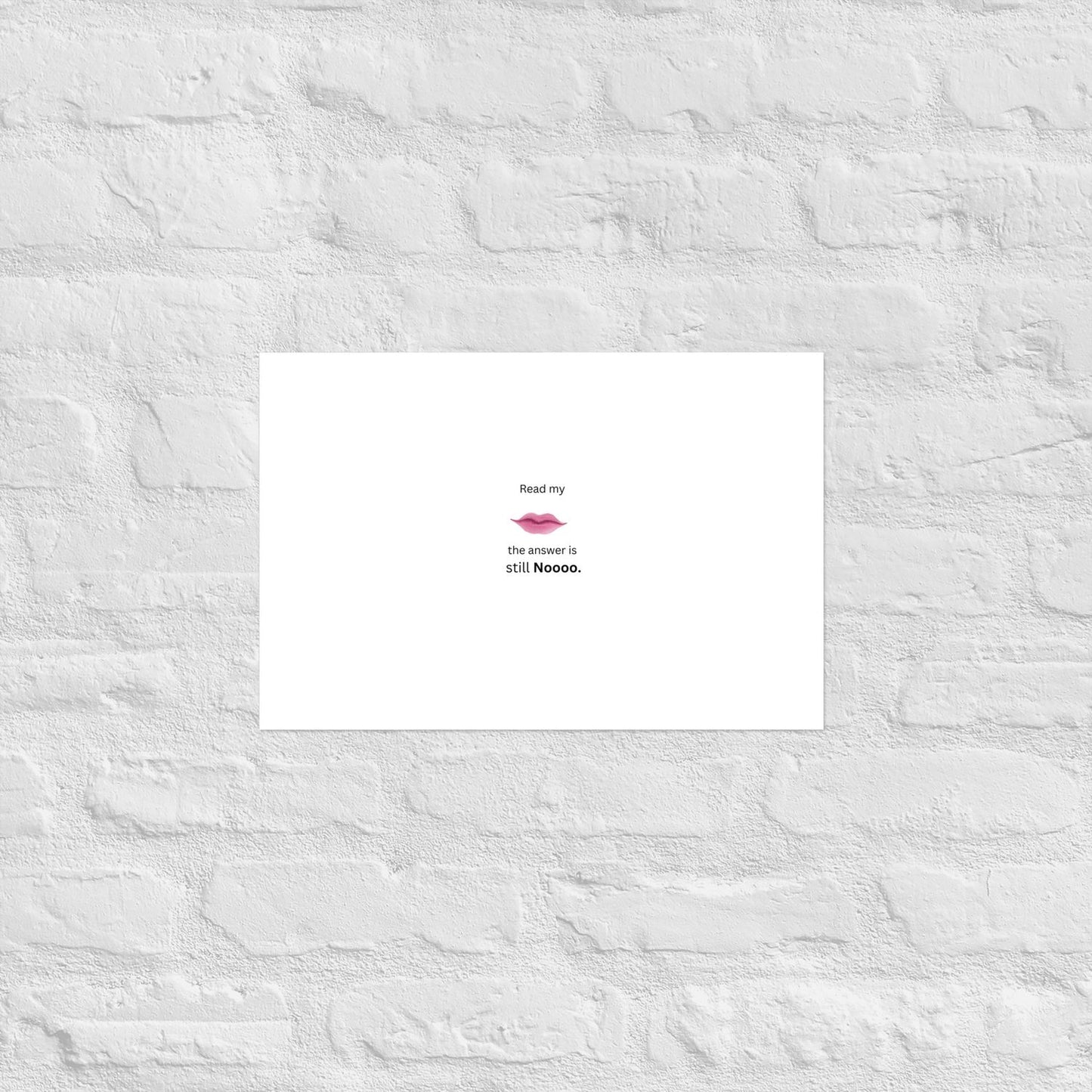 White Poster - 12×18