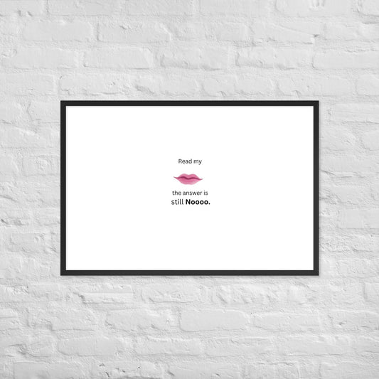 Black Framed Poster
