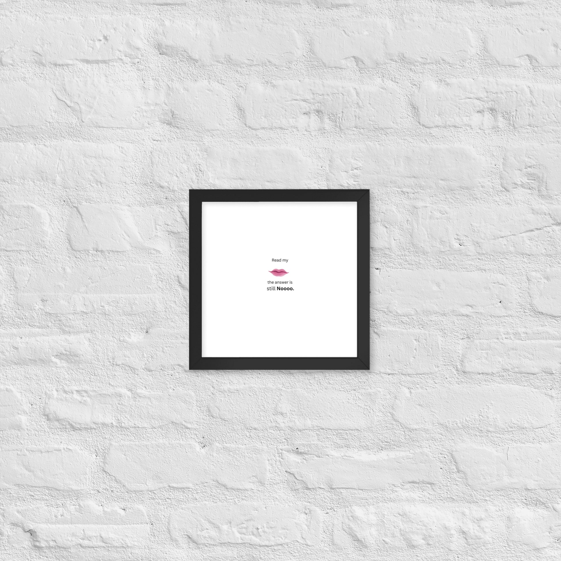 Black Framed Poster