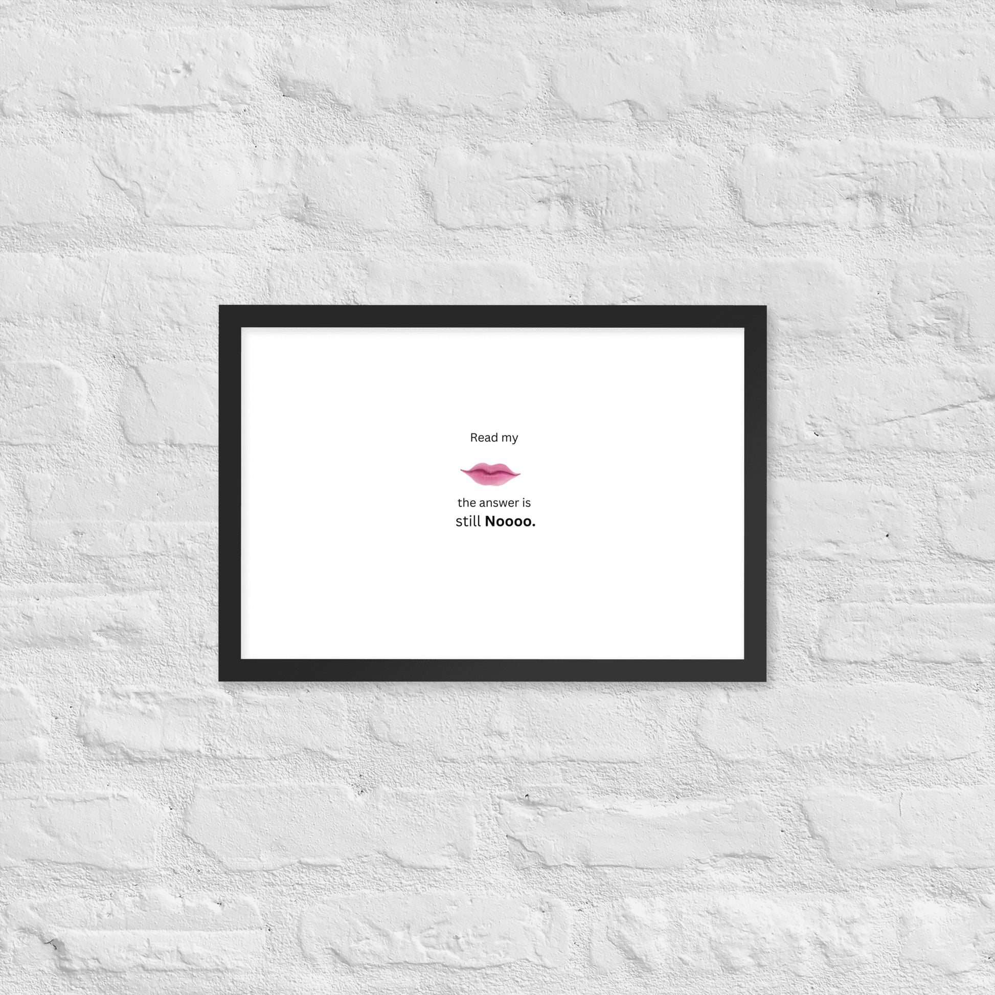 Black Framed Poster