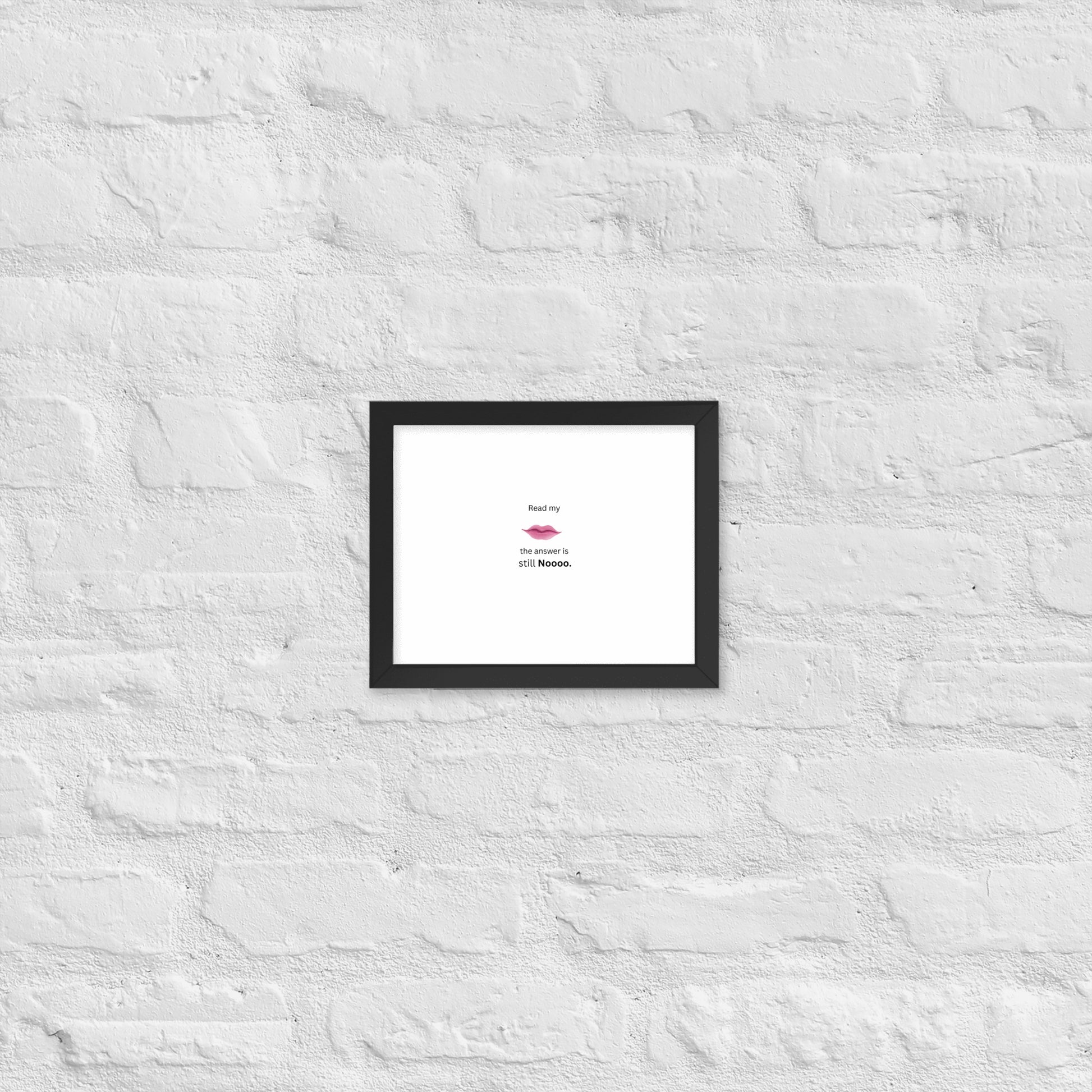 Black Framed Poster