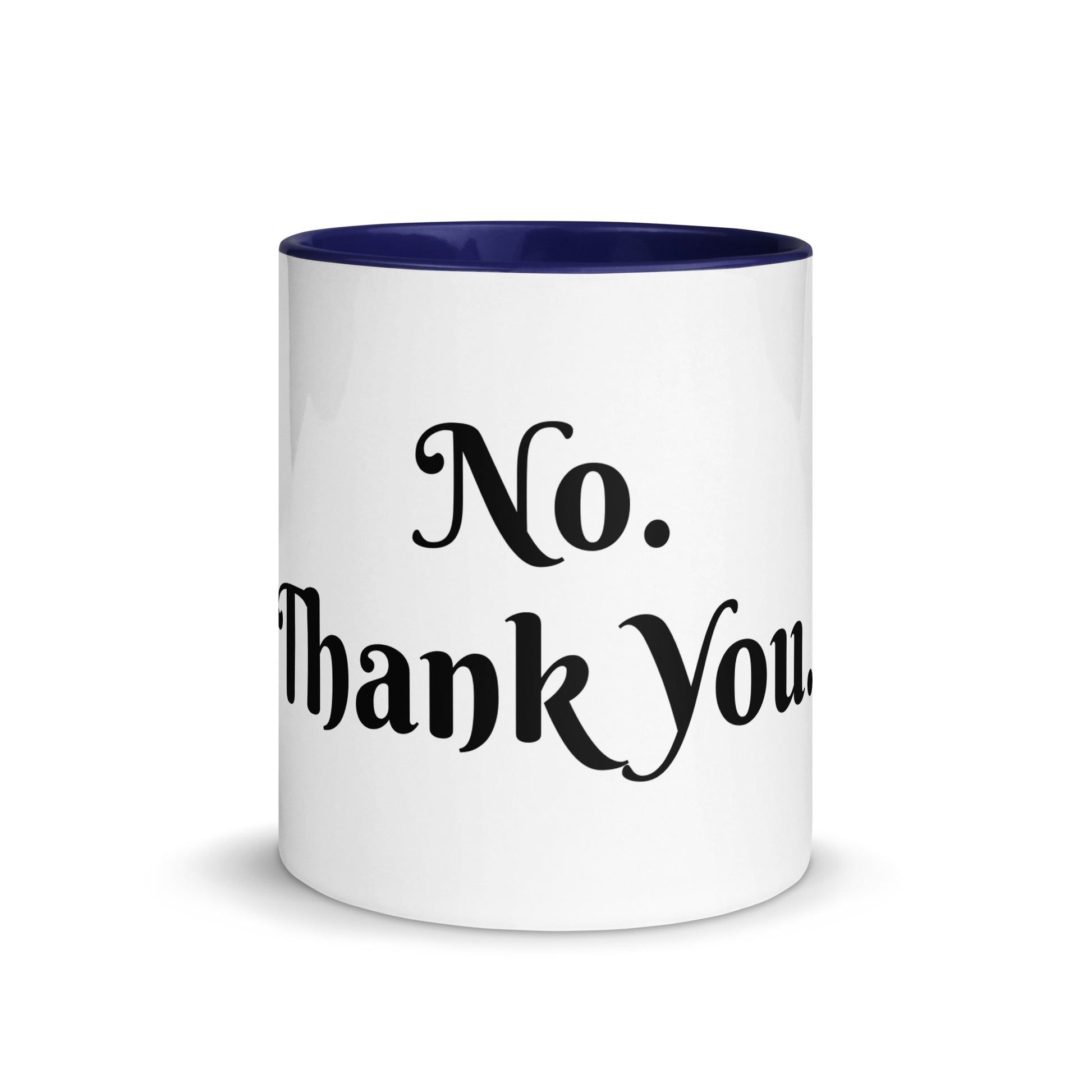 White Ceramic Cup with Color Inside