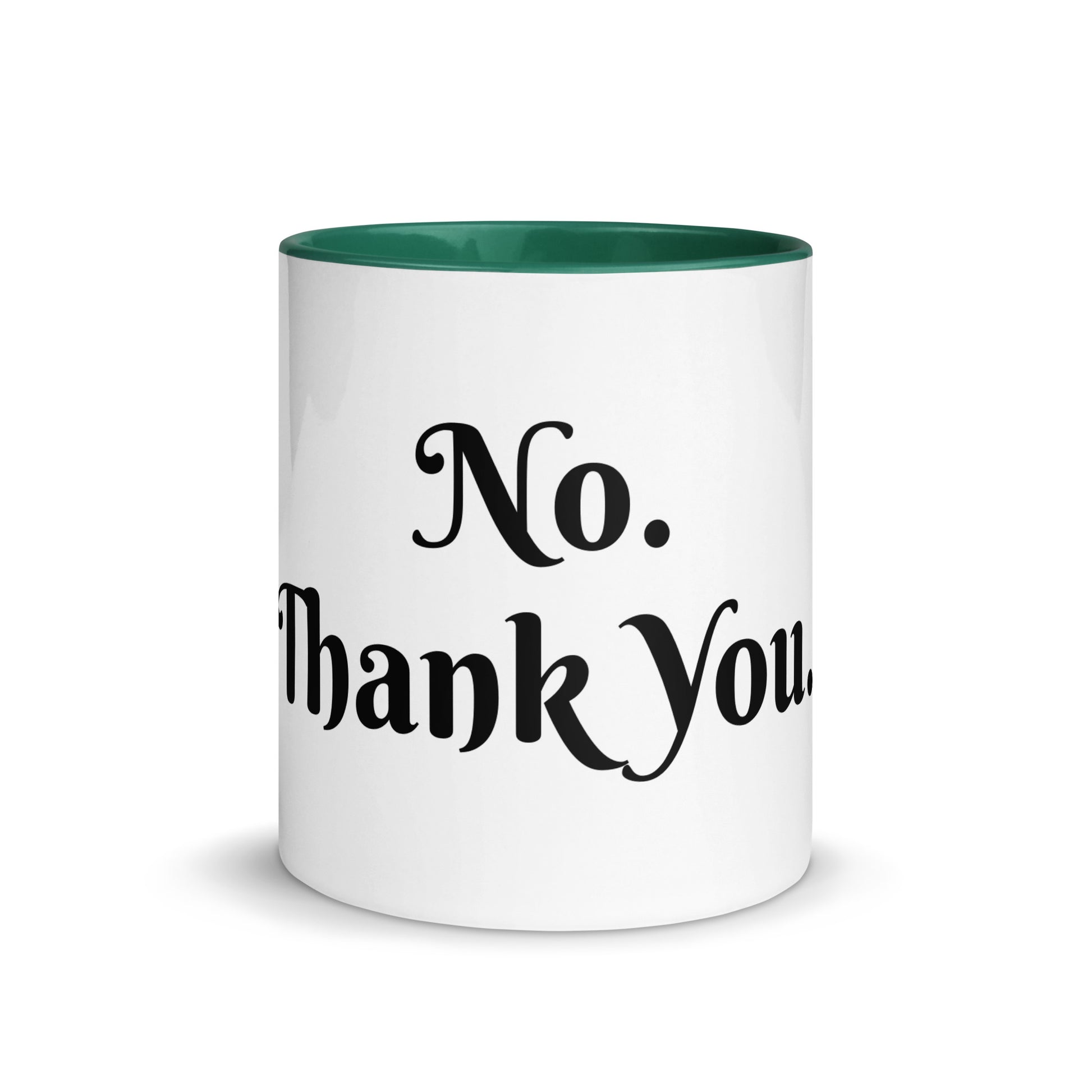 White Ceramic Cup with Color Inside