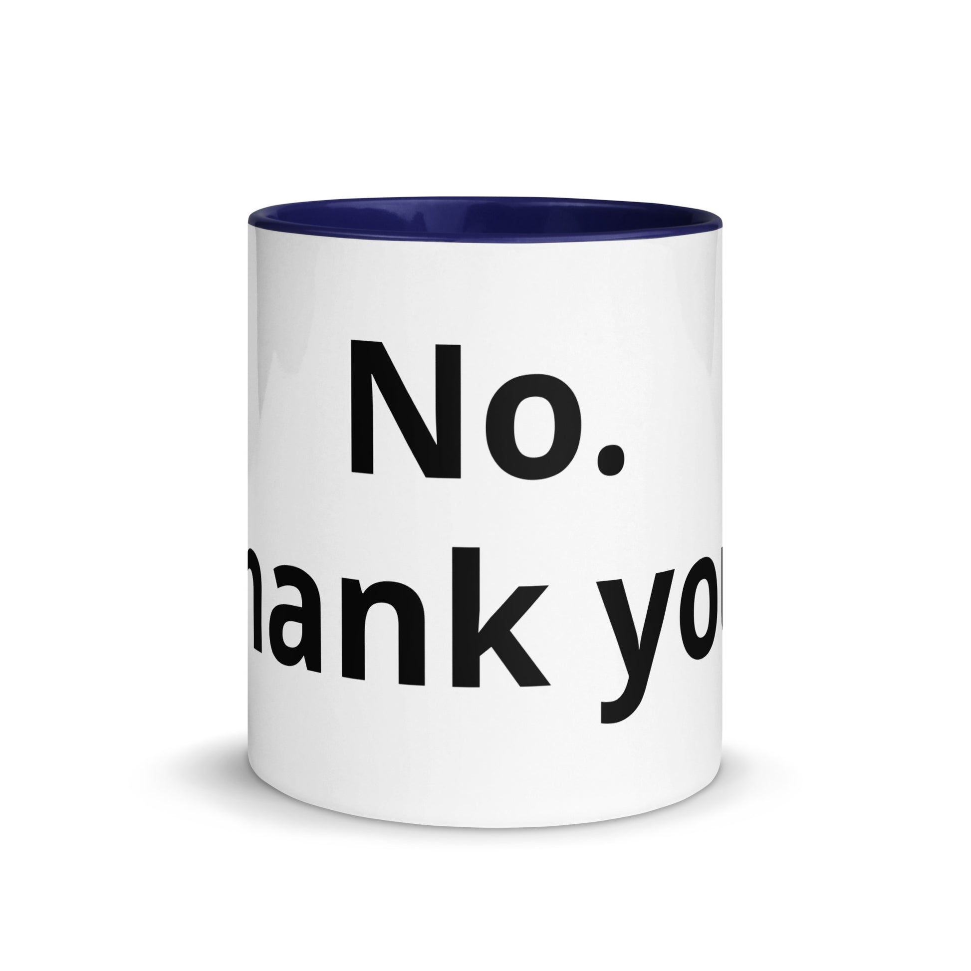 White Ceramic Cup with Color Inside