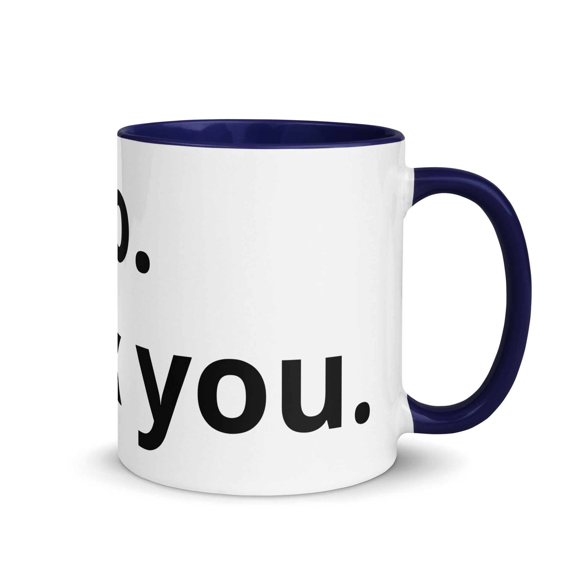 White Ceramic Cup with Color Inside