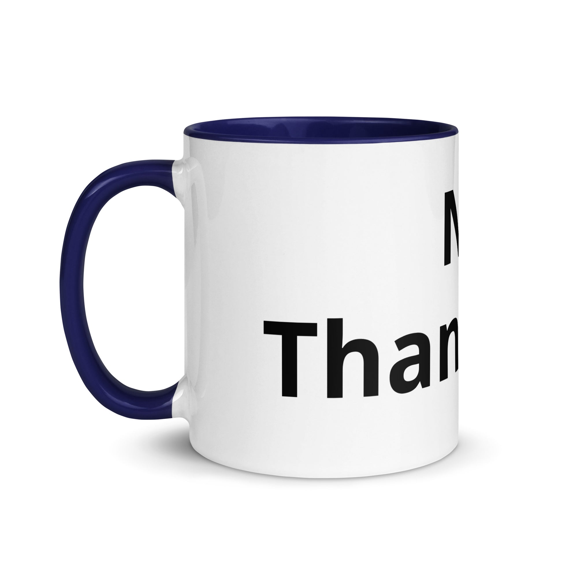 White Ceramic Cup with Color Inside