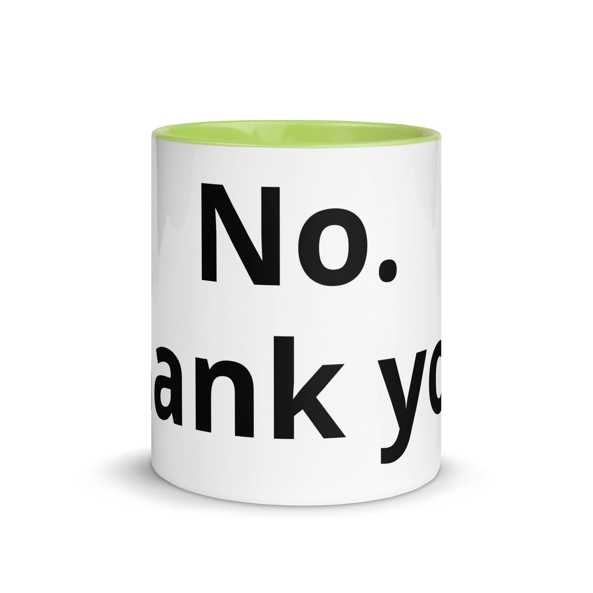 White Ceramic Cup with Color Inside