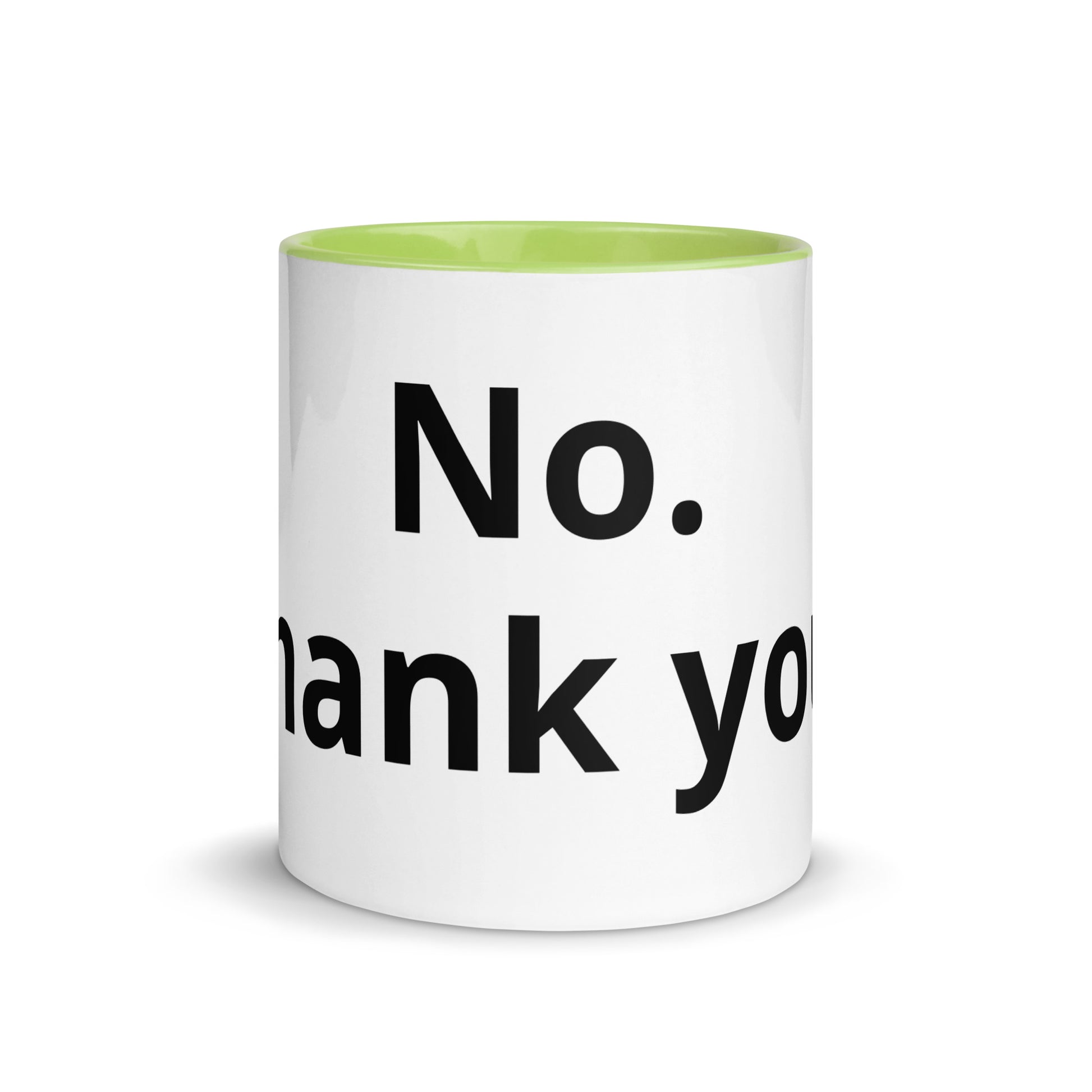 White Ceramic Cup with Color Inside