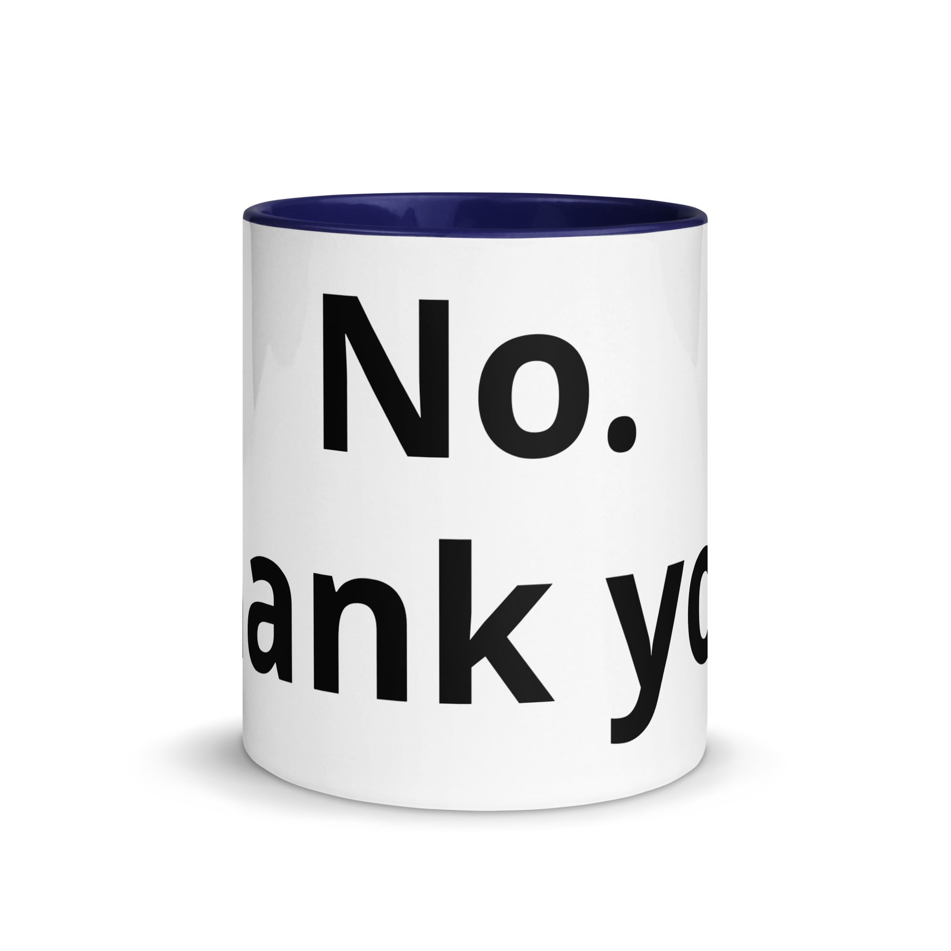 White Ceramic Cup with Color Inside