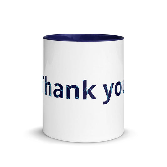 White Cup with Color Inside