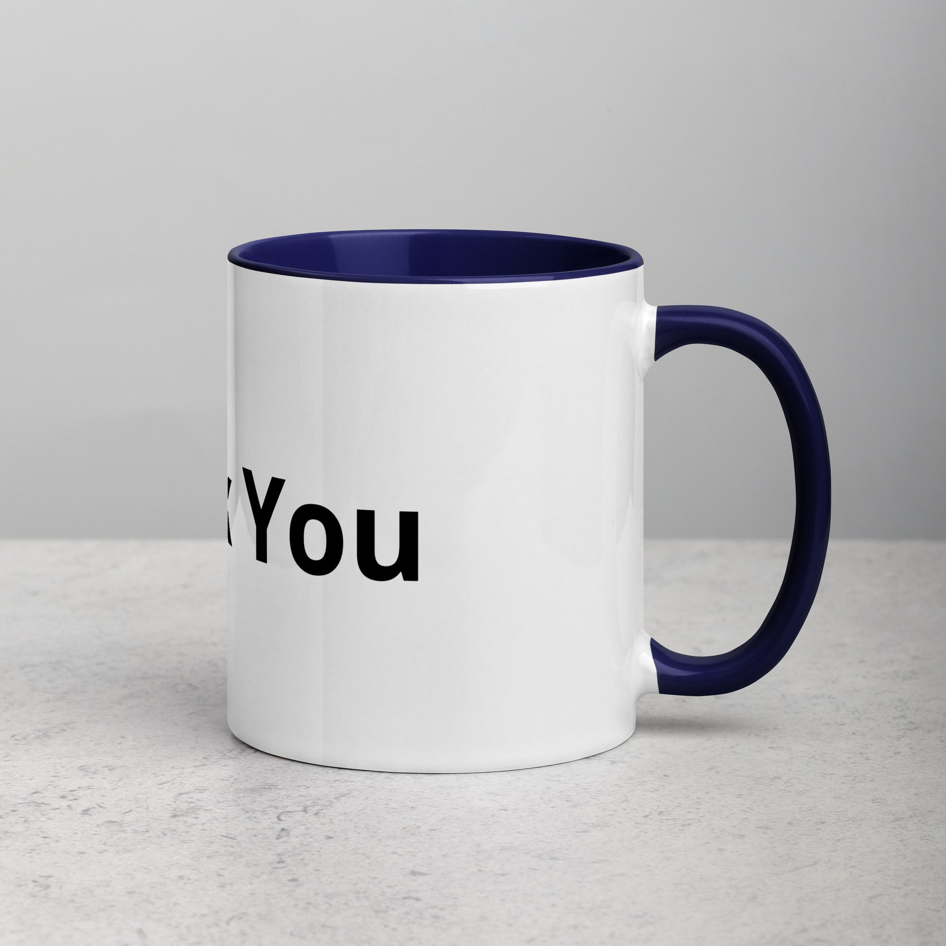 White Ceramic Cup with Color Inside