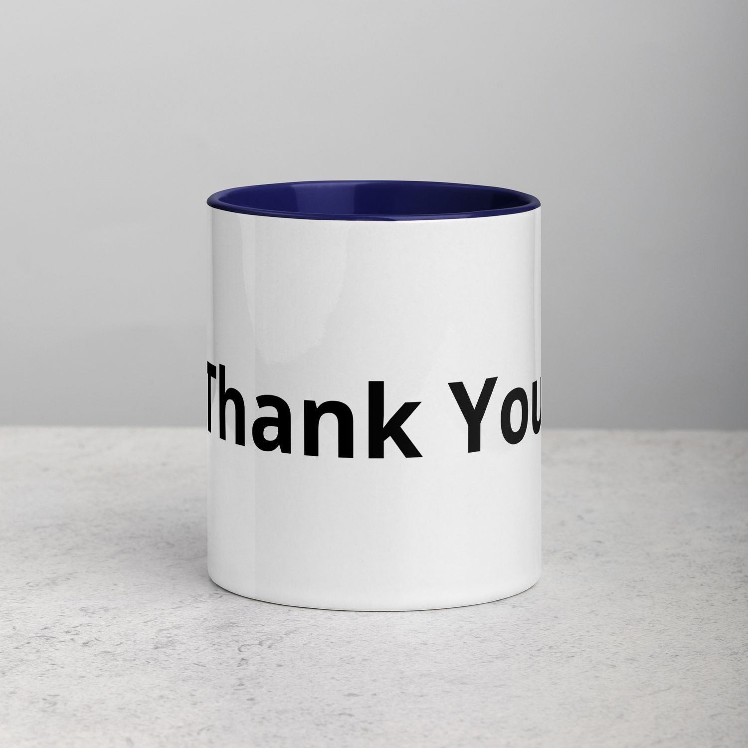 White Ceramic Cup with Color Inside