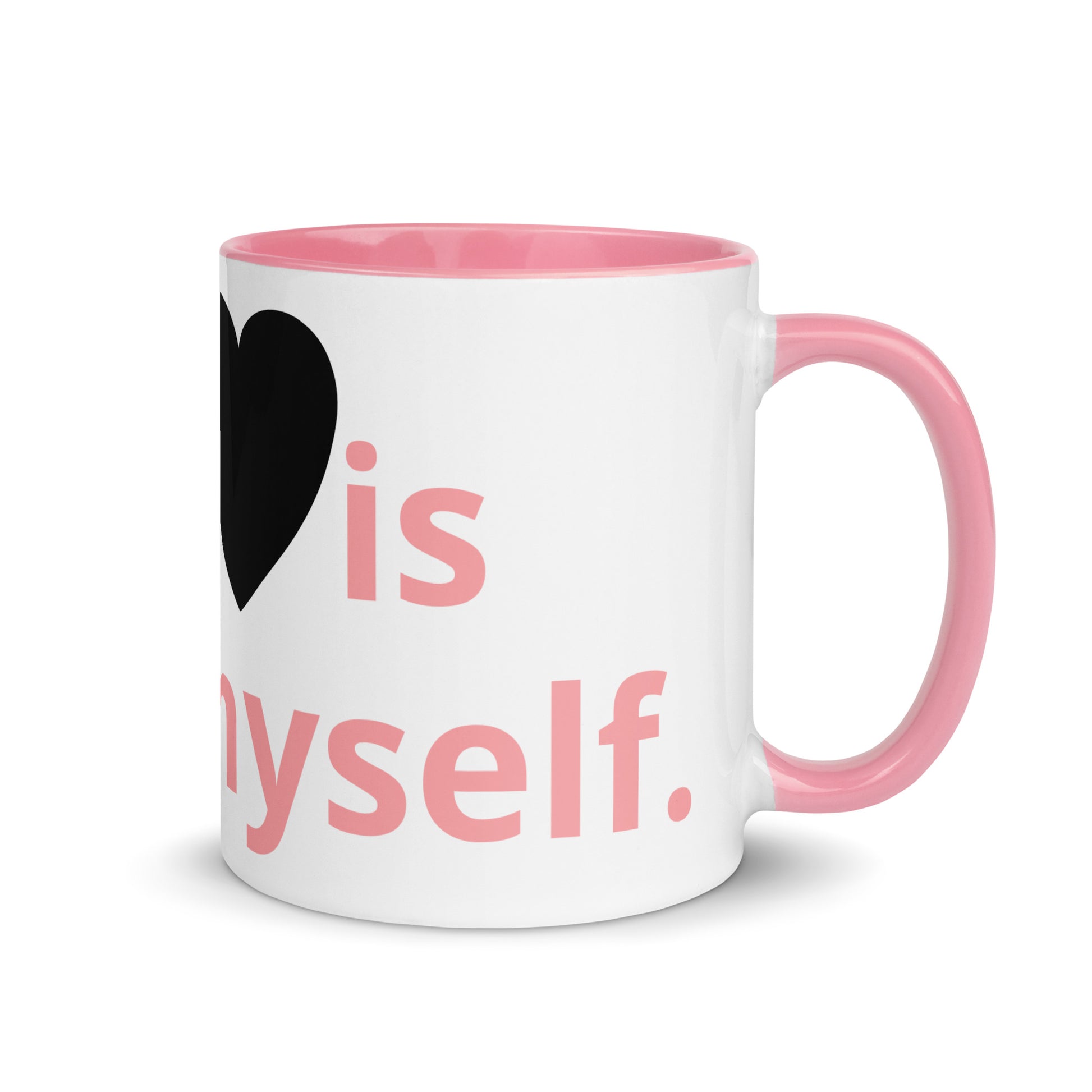 White Ceramic Cup with Color Inside