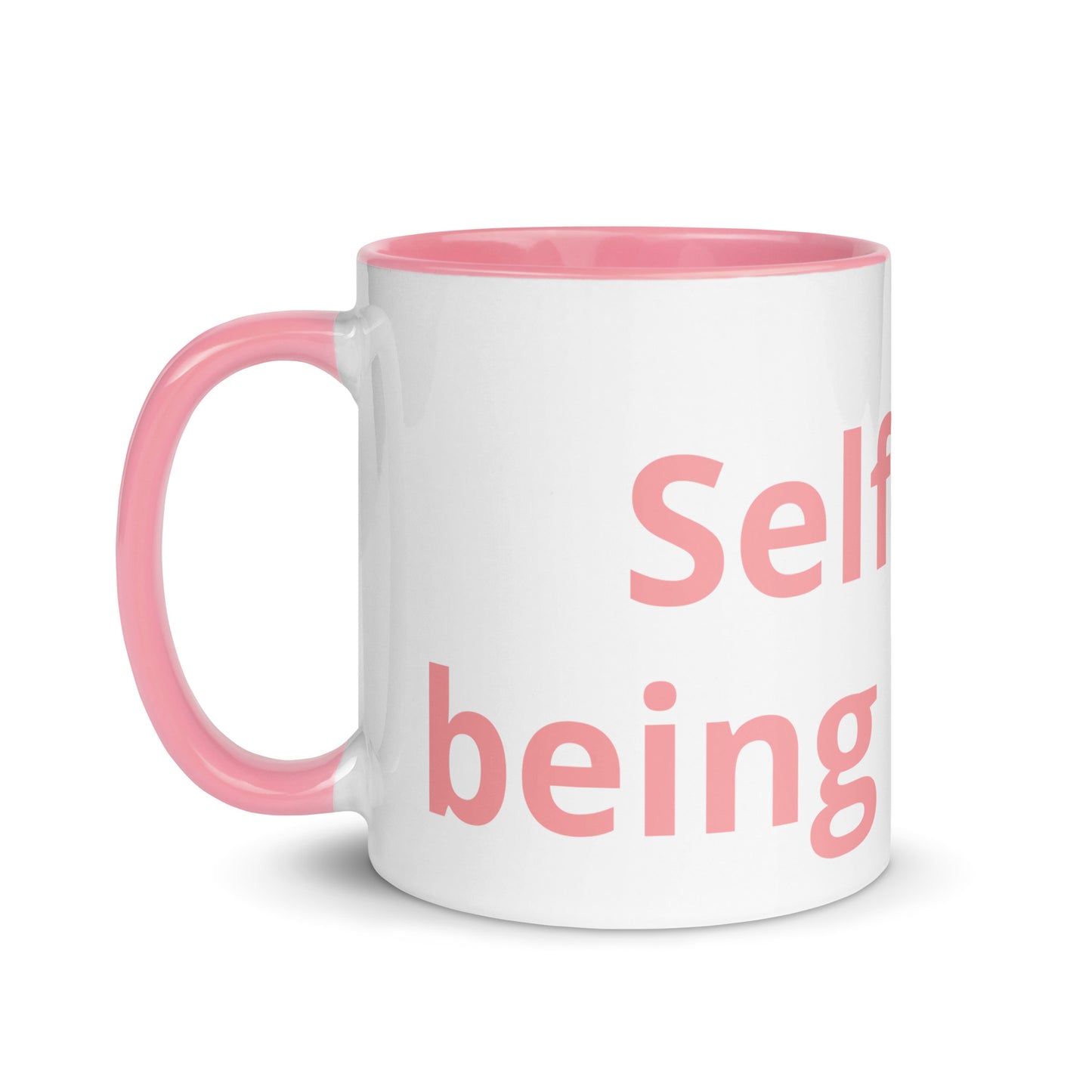 White Ceramic Cup with Color Inside