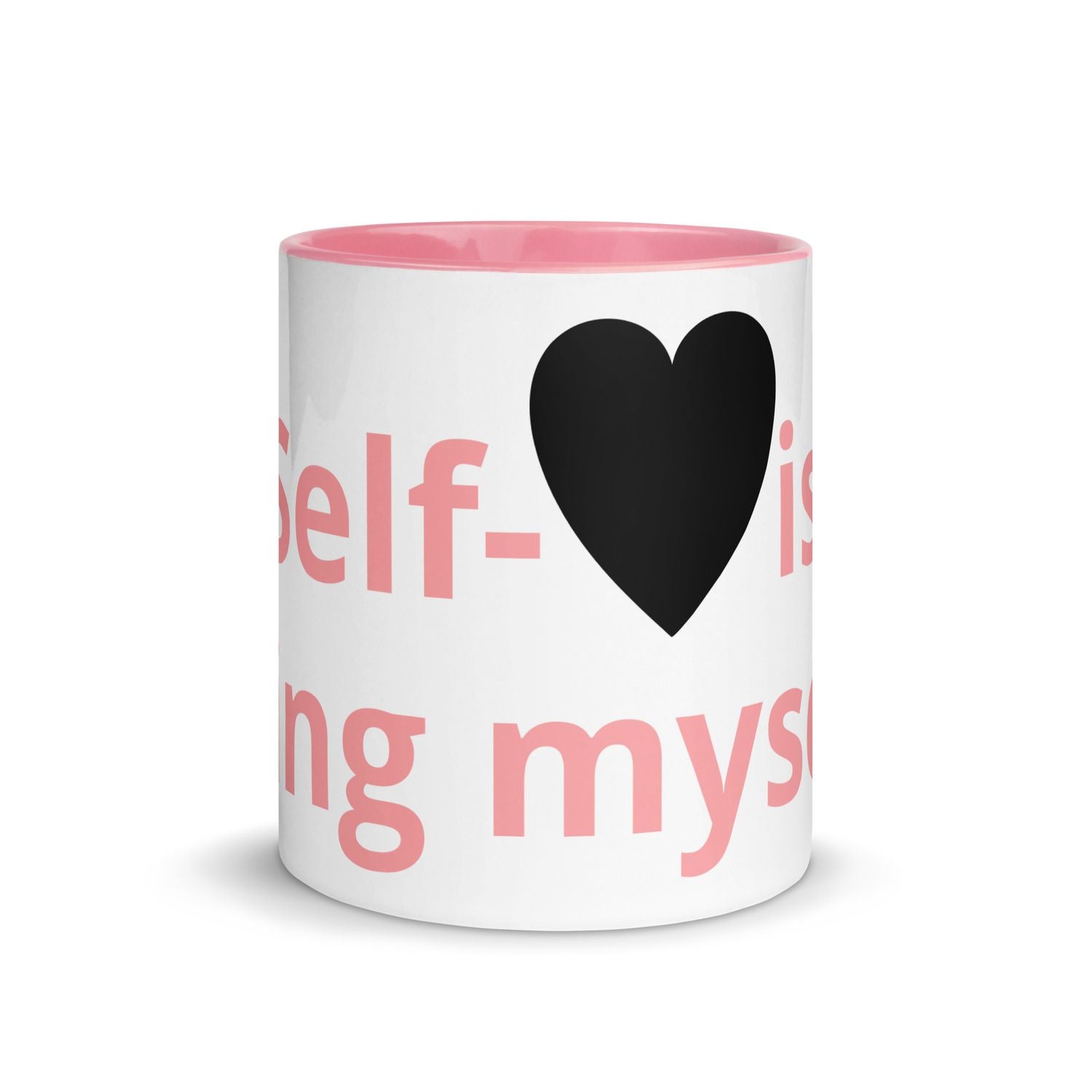 White Ceramic Cup with Color Inside