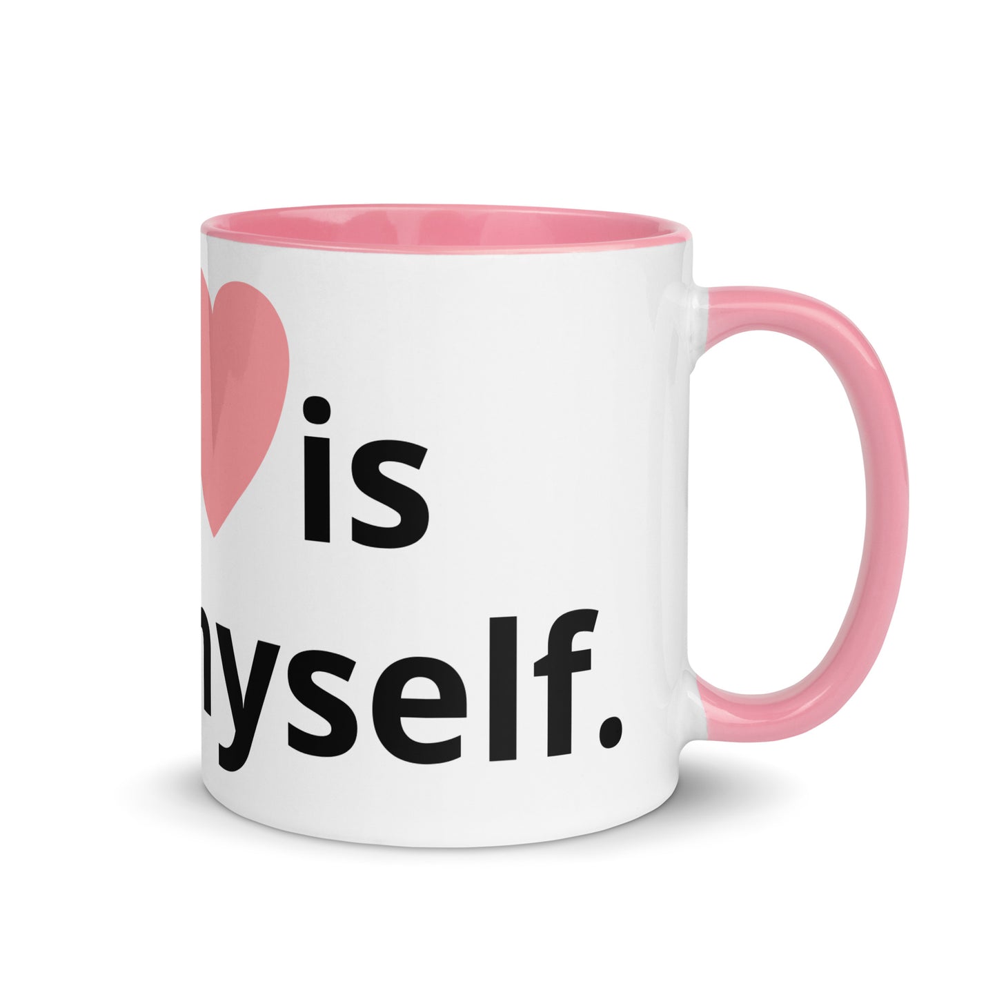 White Ceramic Cup with Color Inside