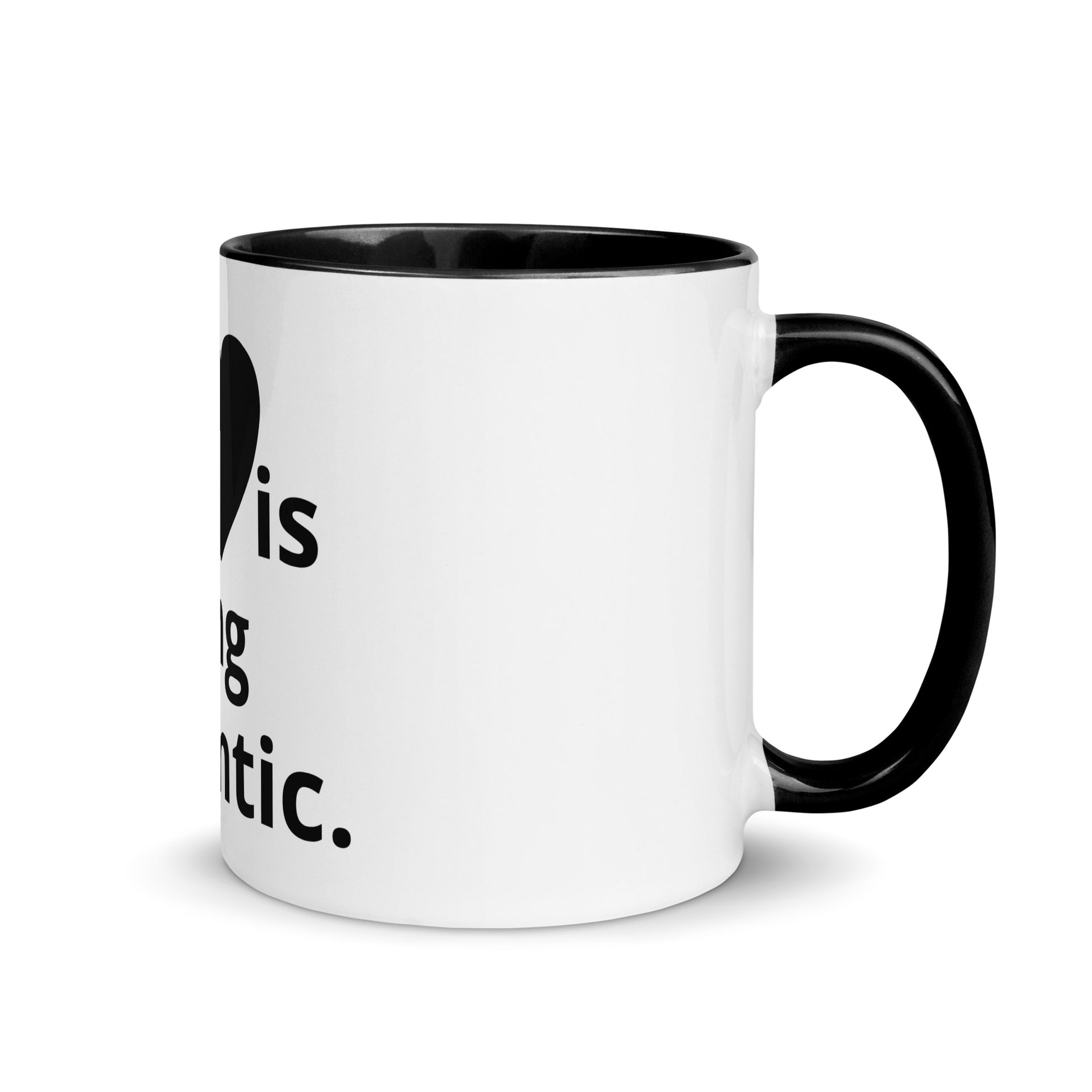 White Ceramic Cup with Color Inside