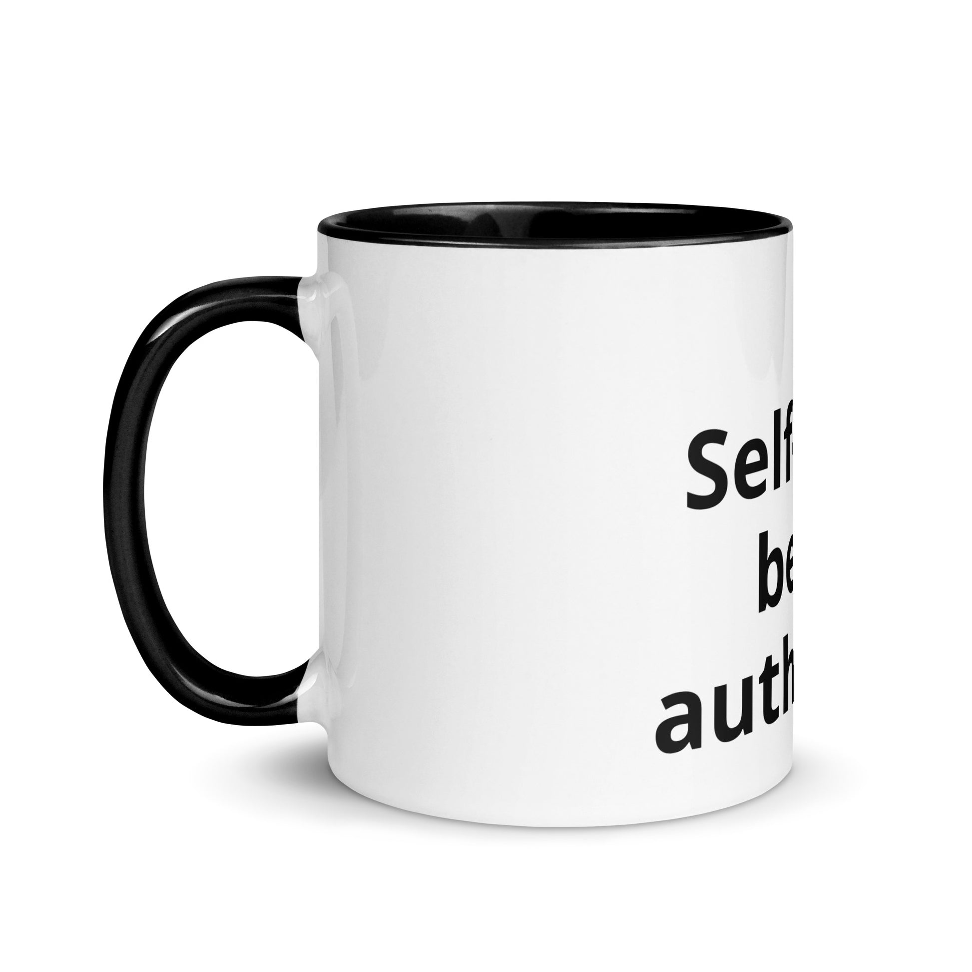 White Ceramic Cup with Color Inside