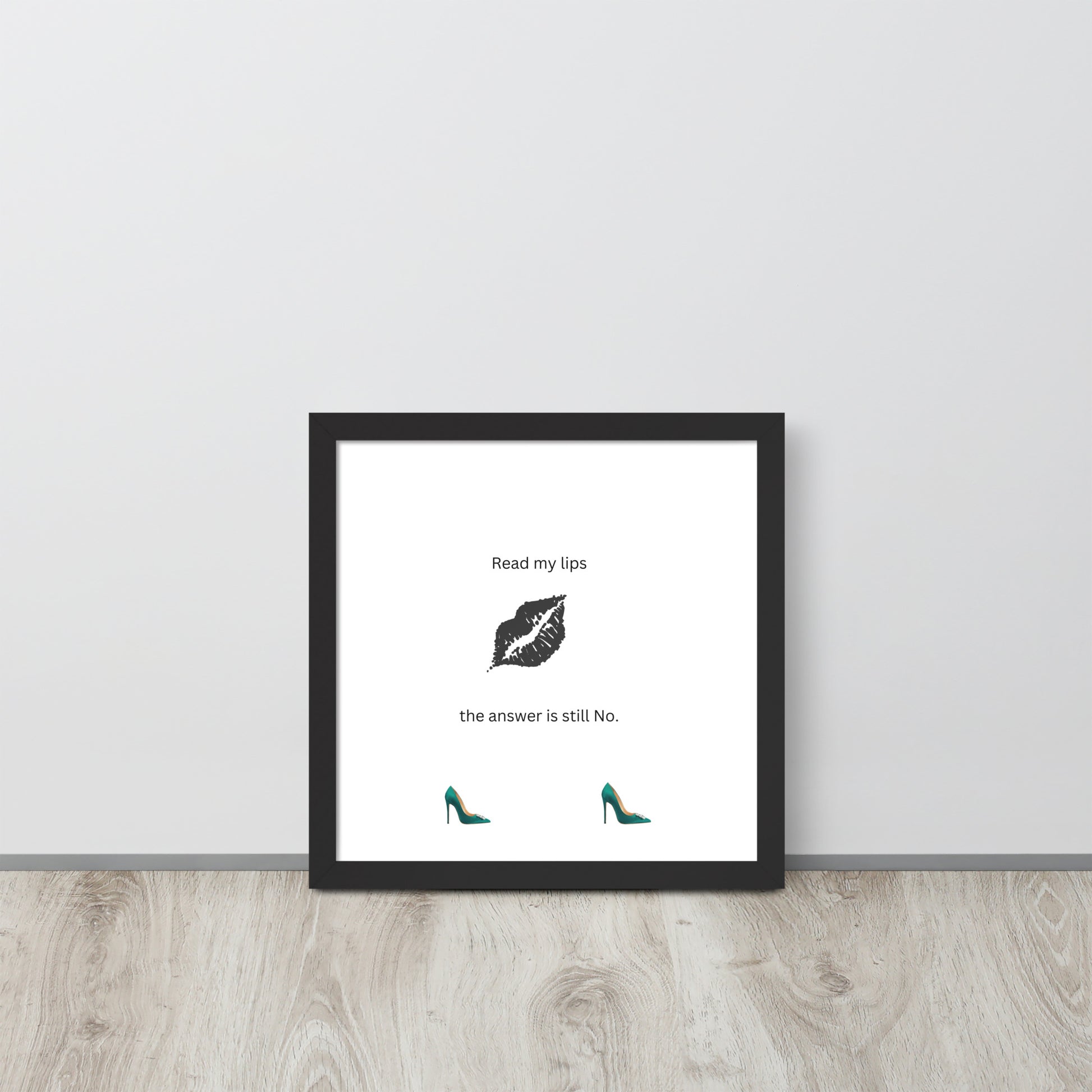 Black Framed Phot Paper Poster