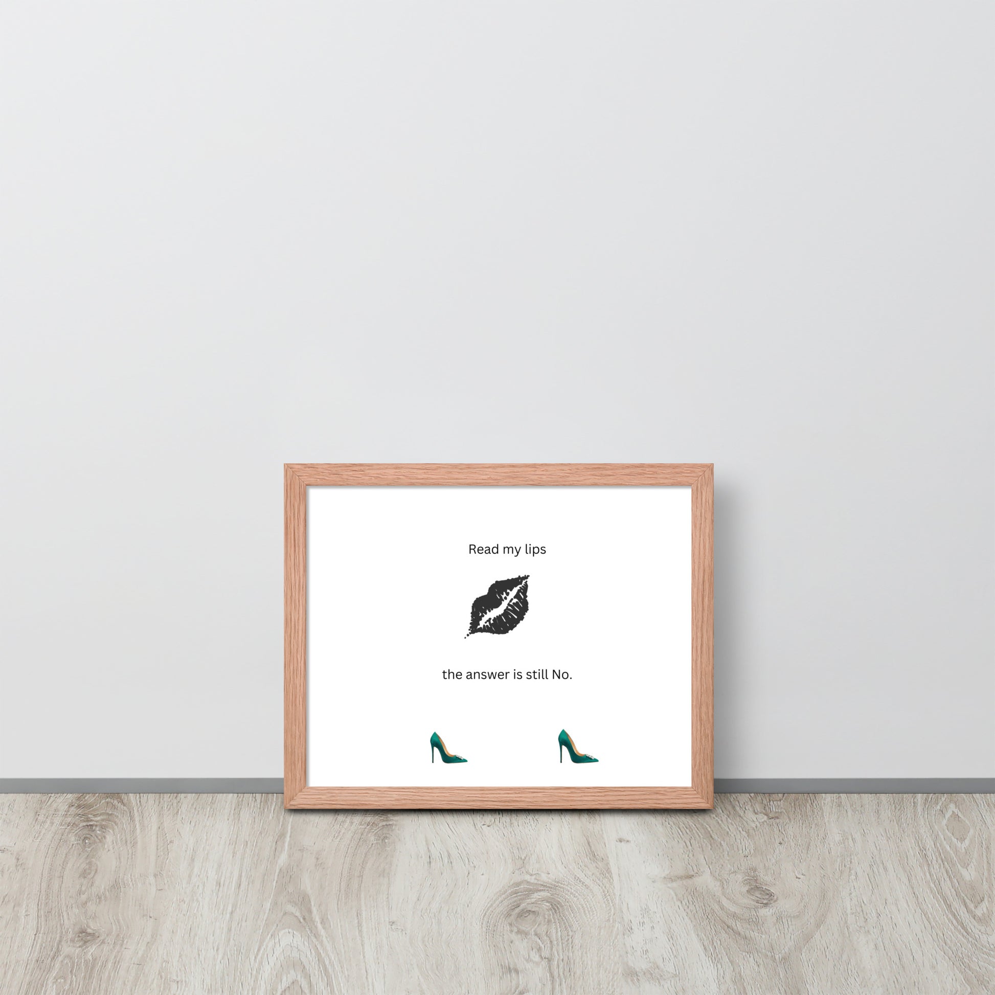Black Framed Phot Paper Poster