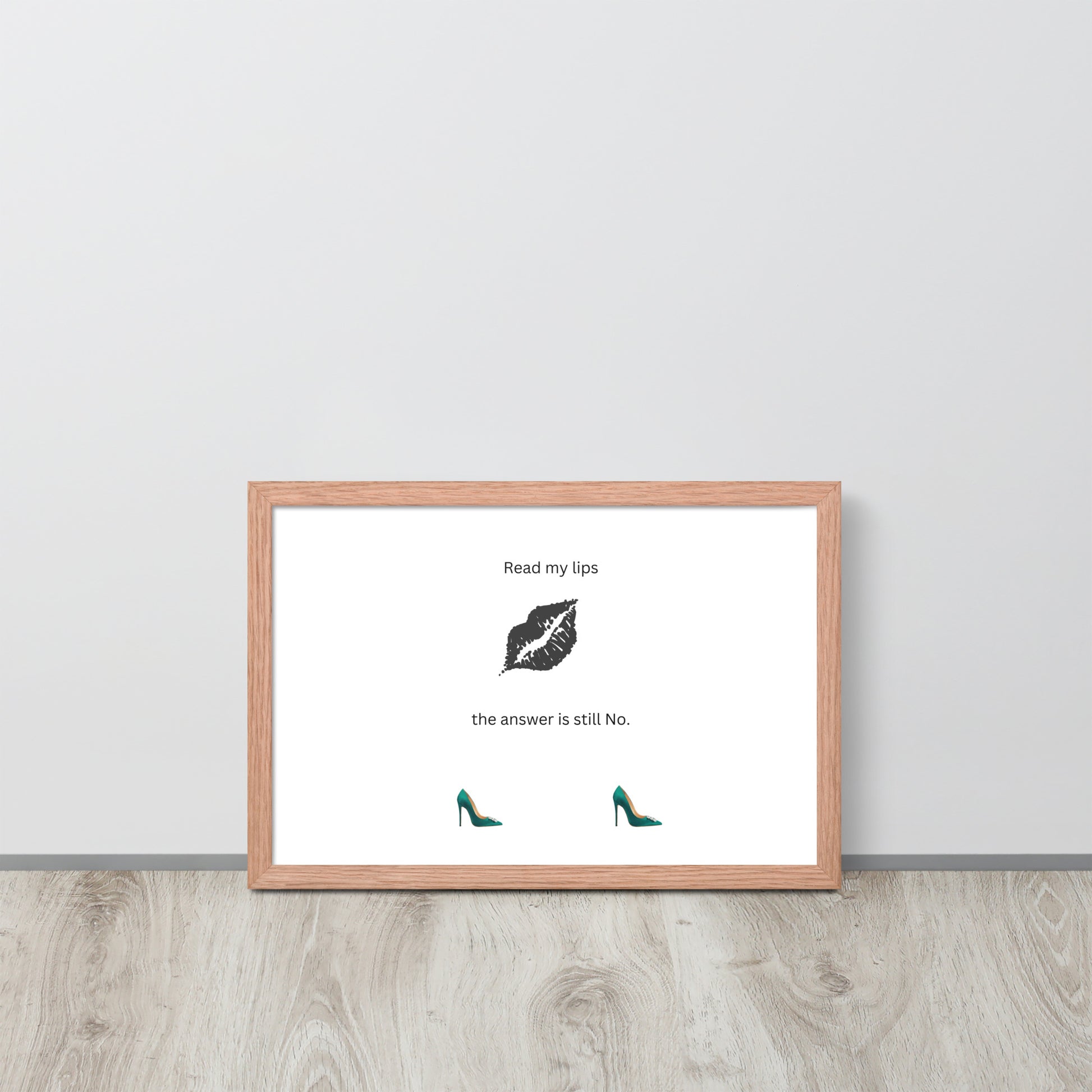 Black Framed Phot Paper Poster