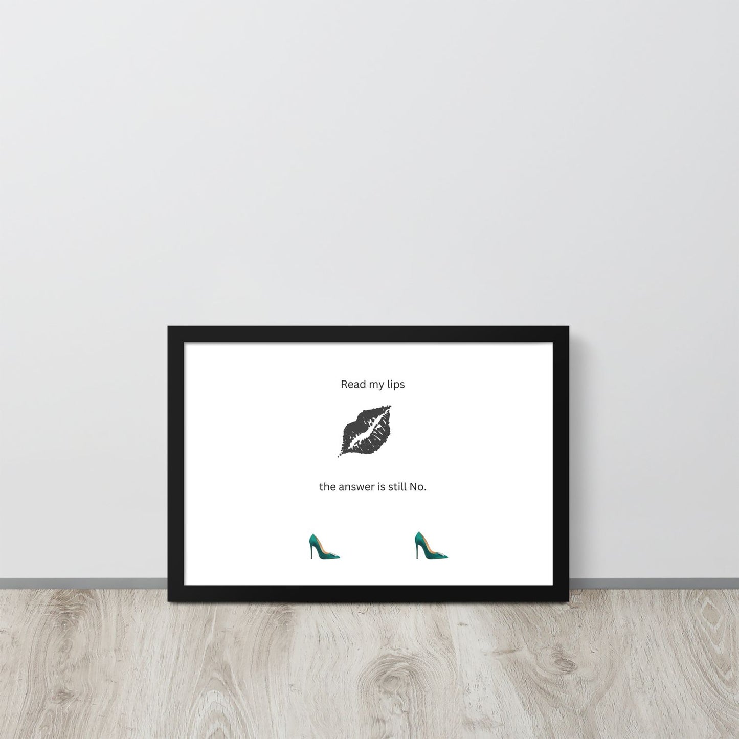Black Framed Phot Paper Poster - Black - 12×18